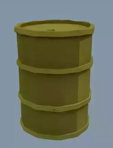 A green oil barrel
