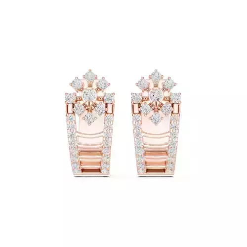 New Design Round Cut Diamond Earring 3DM STL Video