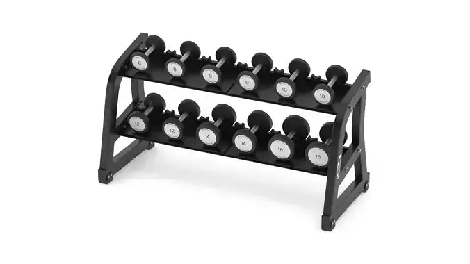 Technogym Two Tier Dumbbell Rack 6 Pairs