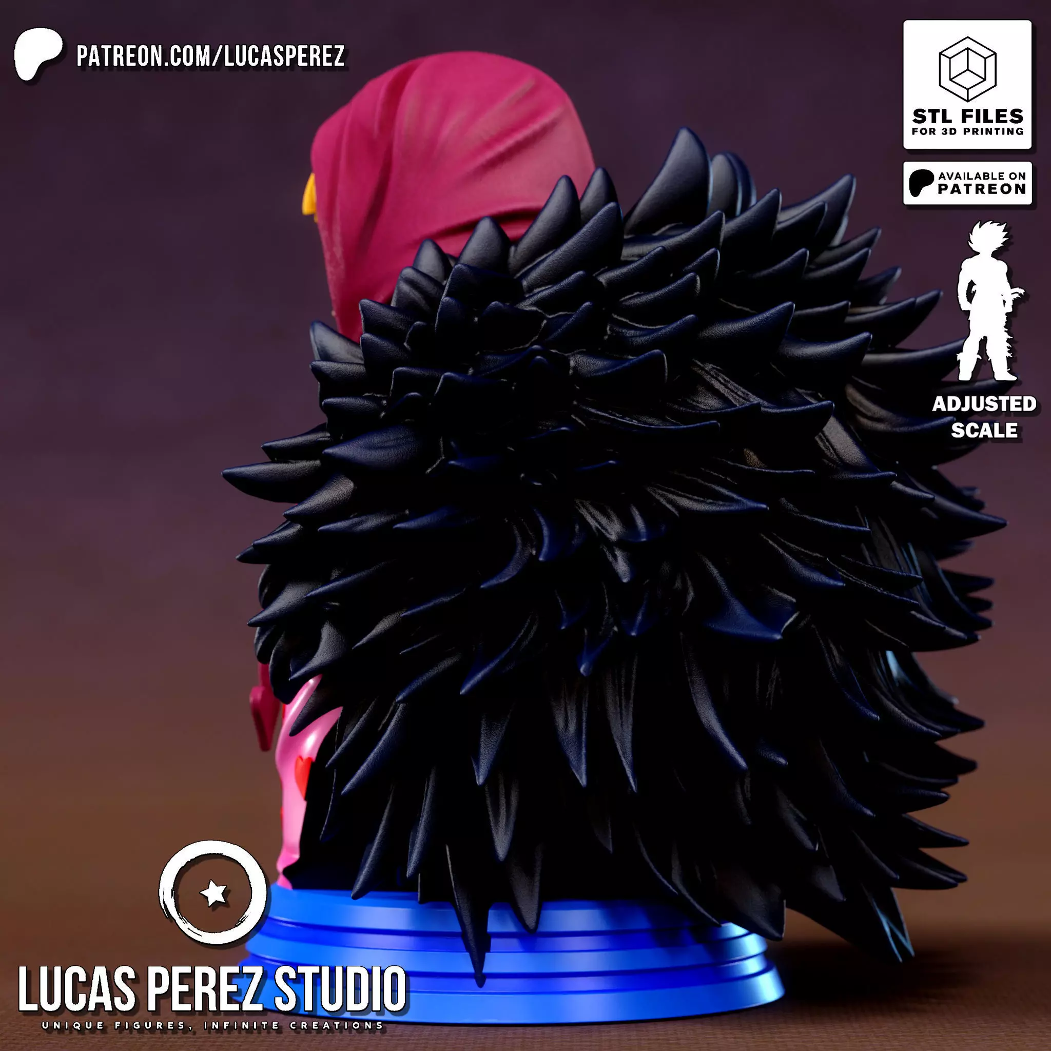 ROSINANTE BUST 3D print model_6