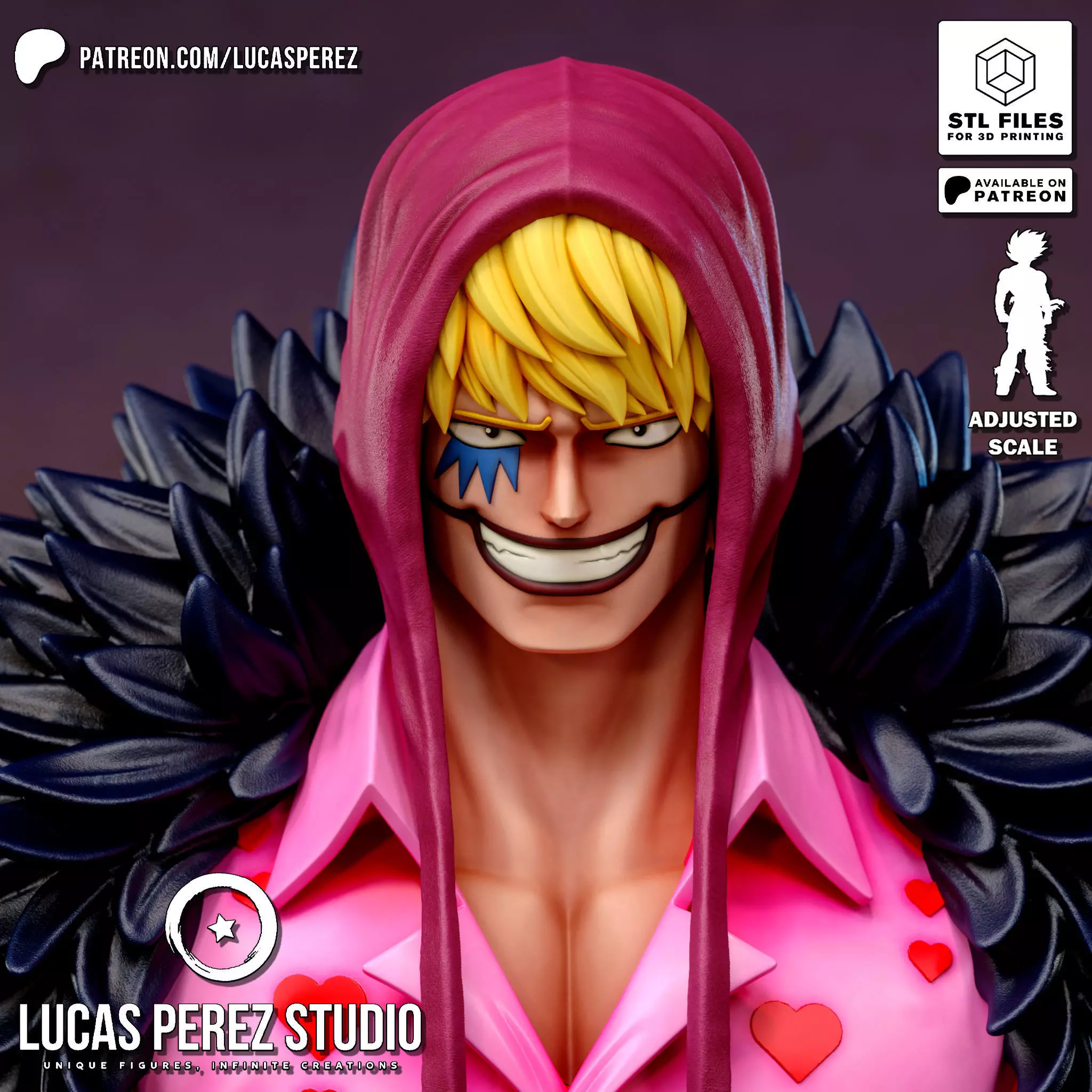 ROSINANTE BUST 3D print model_0