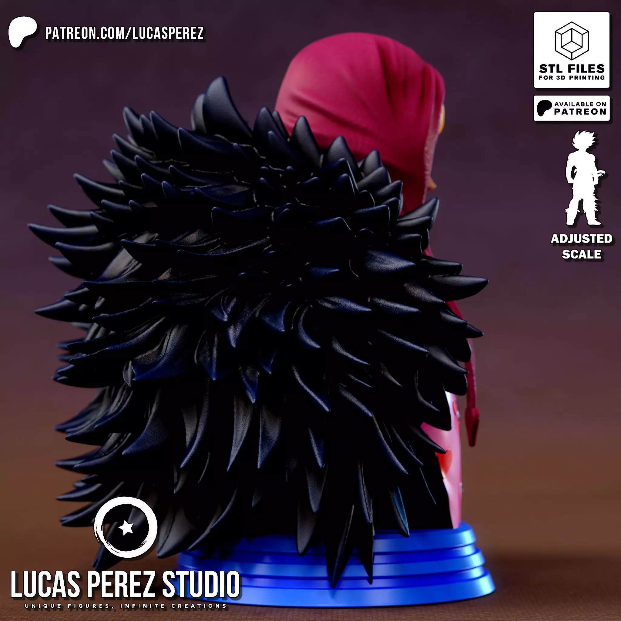 ROSINANTE BUST 3D print model_4