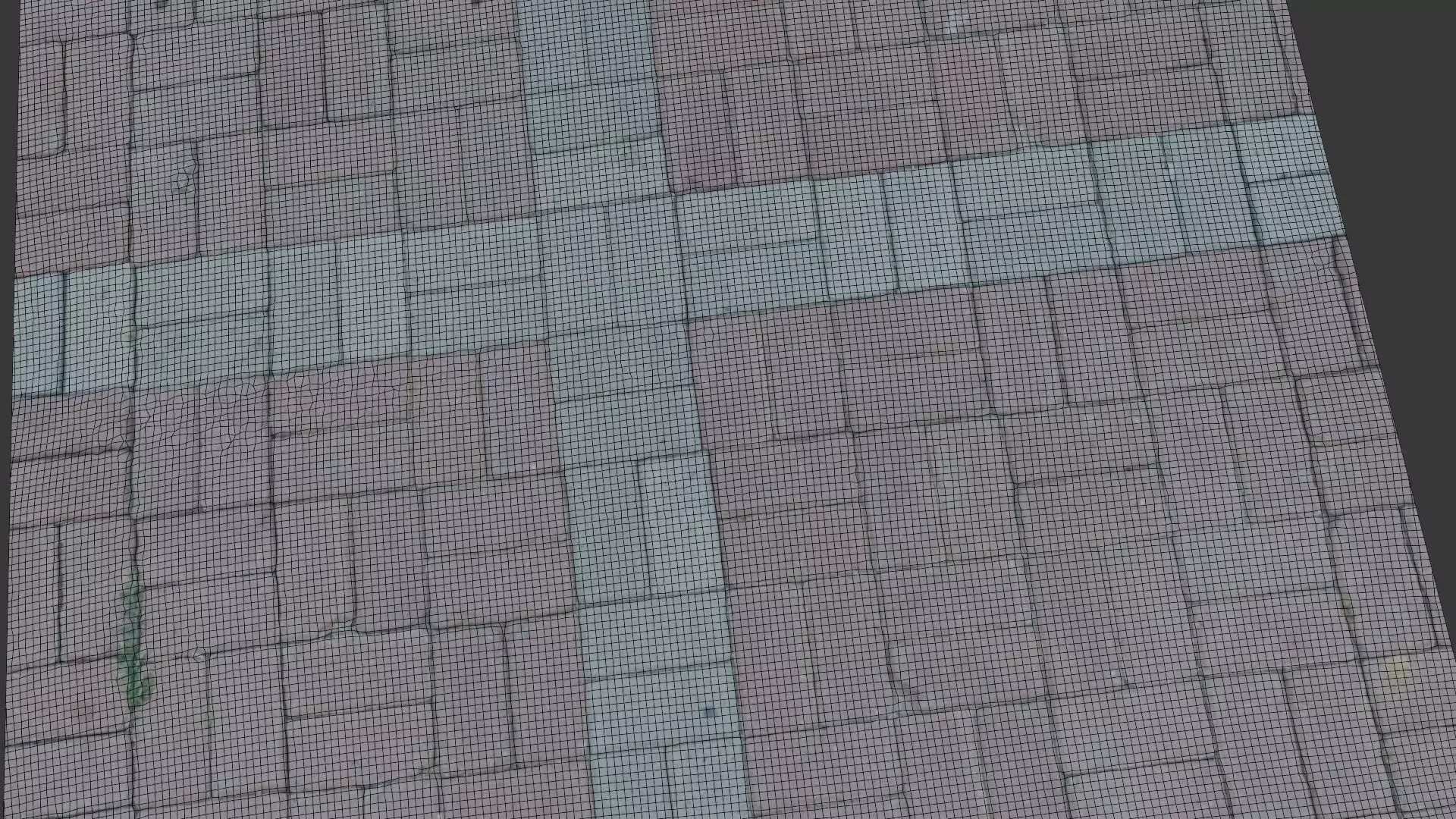 Pavement Tiles Scan Low-poly 3D model_2