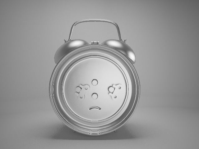 Alarm Clock 3D model_3
