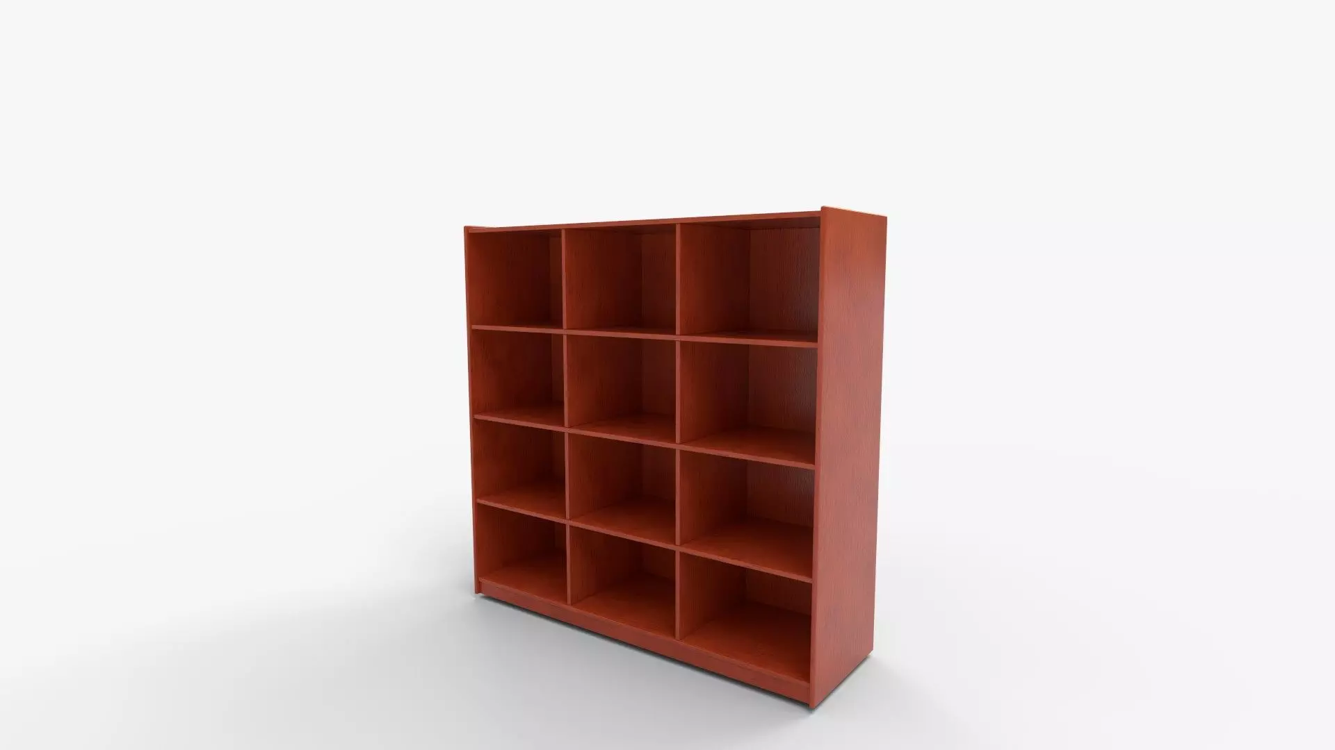 Bookshelf Bookcase Library Sandusky Steel 12 Cube Organizer 3D model_6