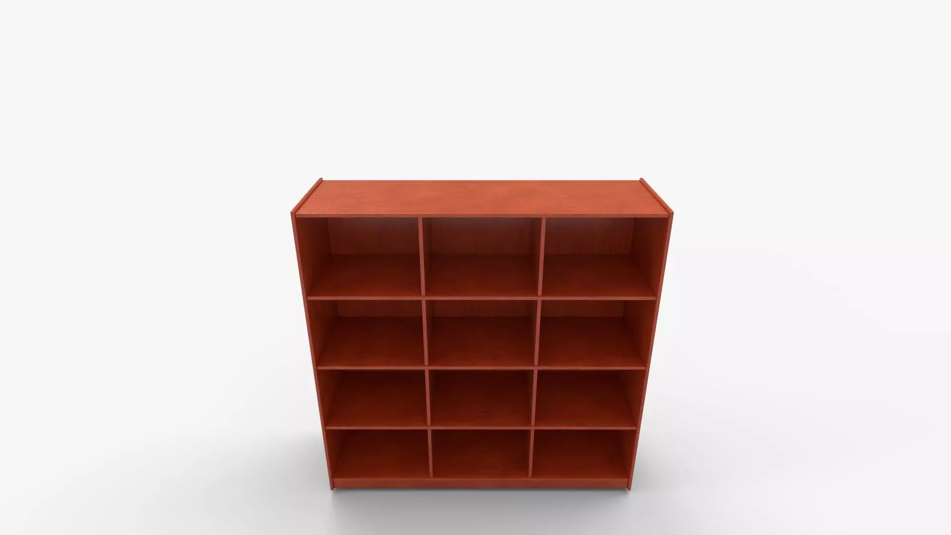 Bookshelf Bookcase Library Sandusky Steel 12 Cube Organizer 3D model_8