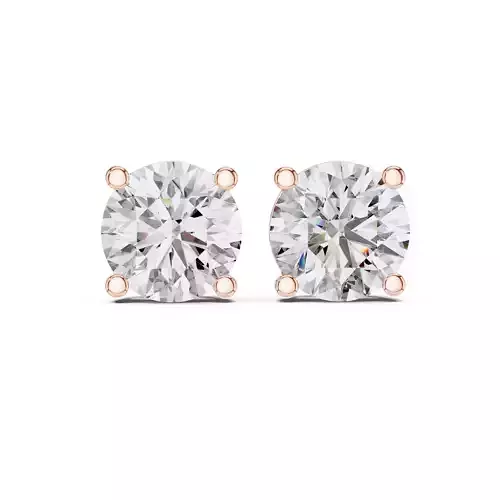 Solitaire Round Cut Diamond Stud Earring 3DM STL Video