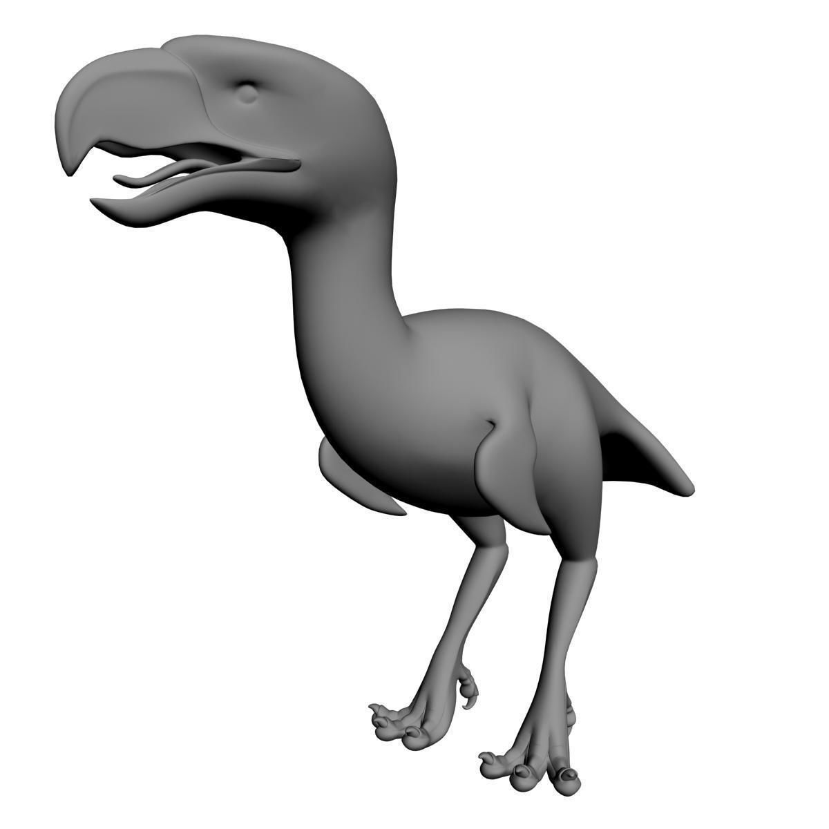 Titanis Walleri - Terror Bird RIGGED and ANIMATED vs Smilodon Low-poly 3D model_10