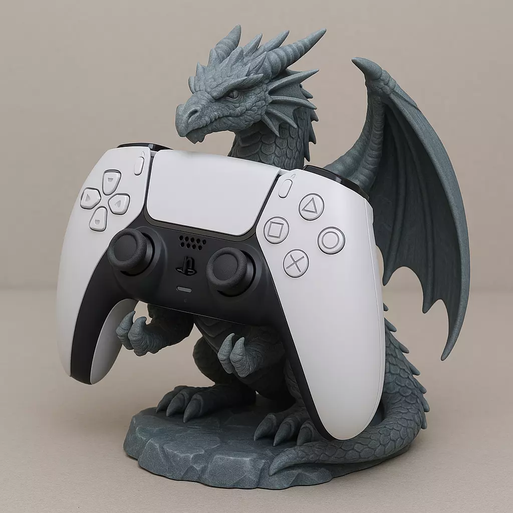 Soporte Mando PS5 XBOX ETC Dragon 3D print model_0