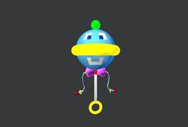Baby Greed The Hedgehog Baby Toy Rattle Free 3D model