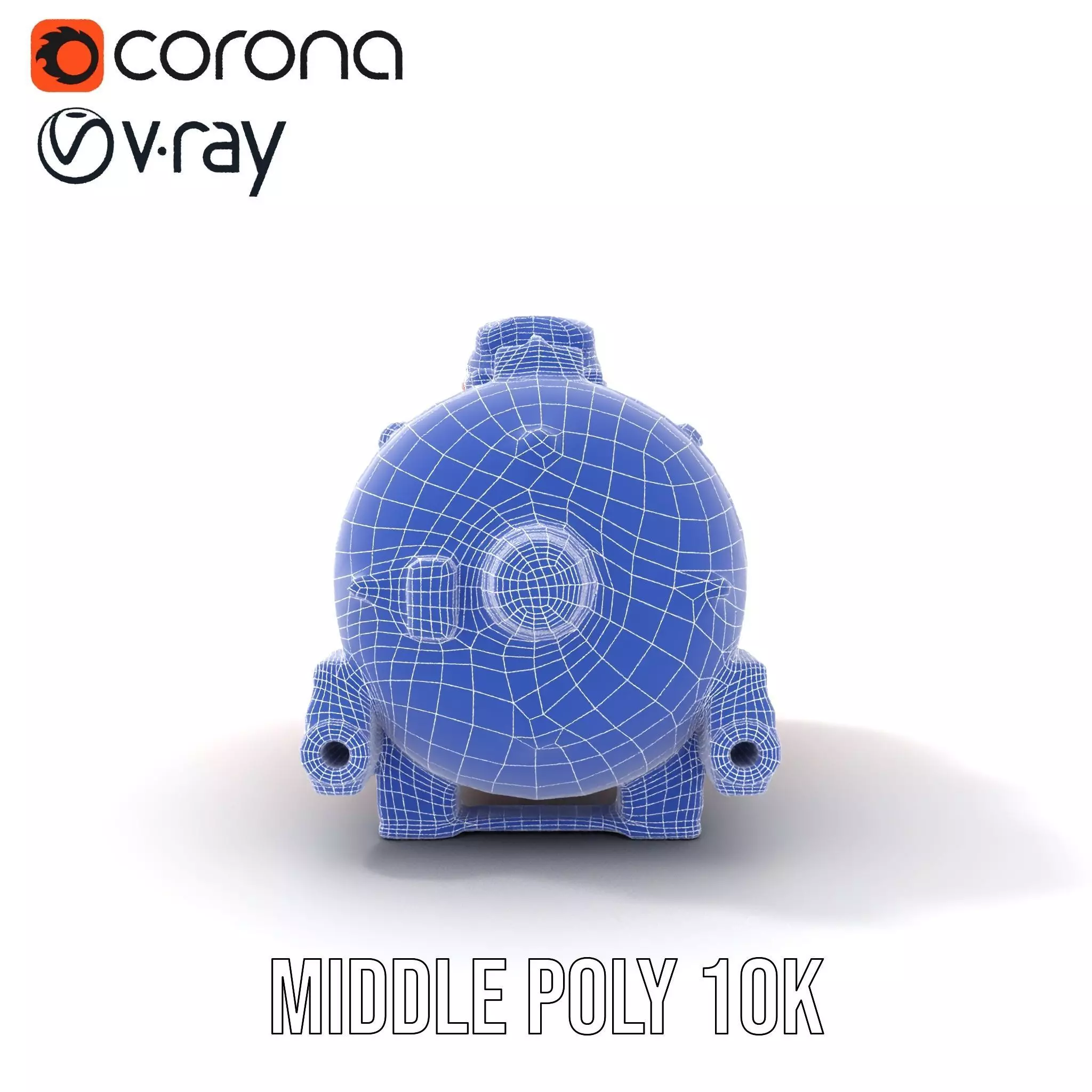 Industrial Red Chemical Tank Model Pack Low-poly 3D model_22