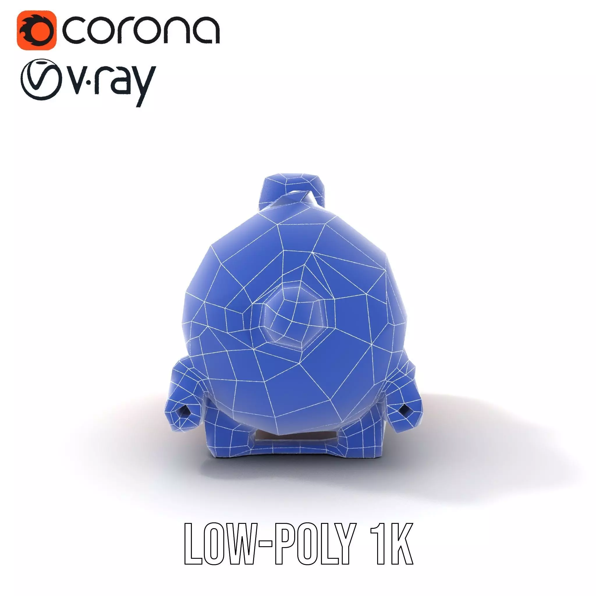 Industrial Red Chemical Tank Model Pack Low-poly 3D model_26