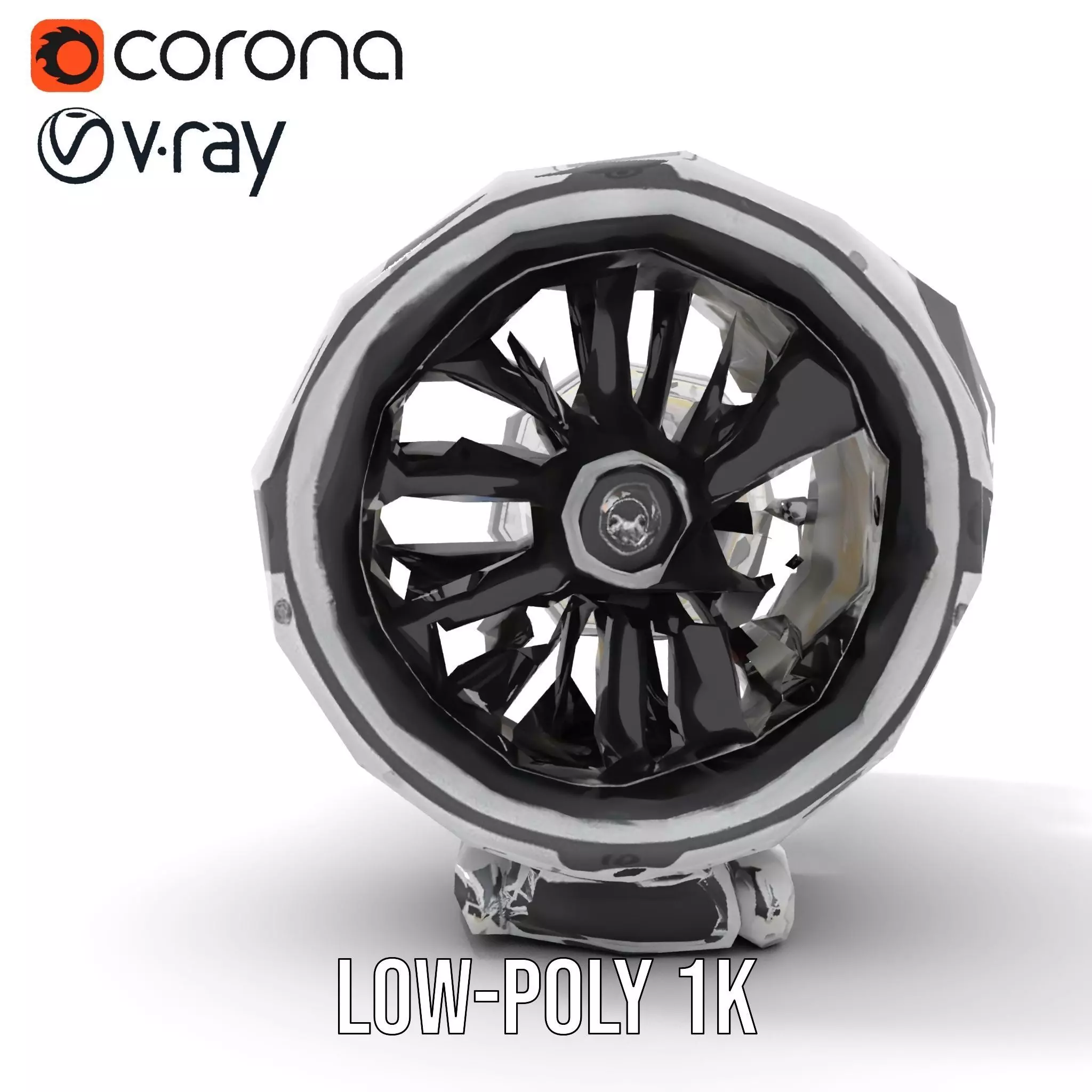 Futuristic Jet Engine Model Pack Low-poly 3D model_22