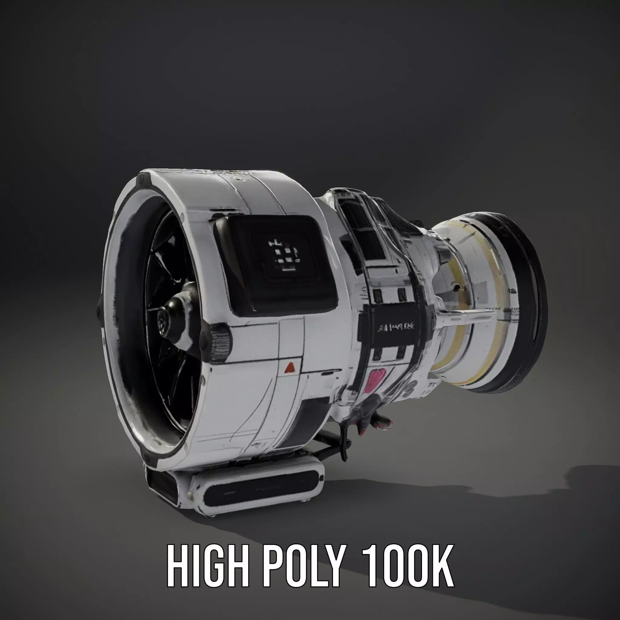 Futuristic Jet Engine Model Pack Low-poly 3D model_11