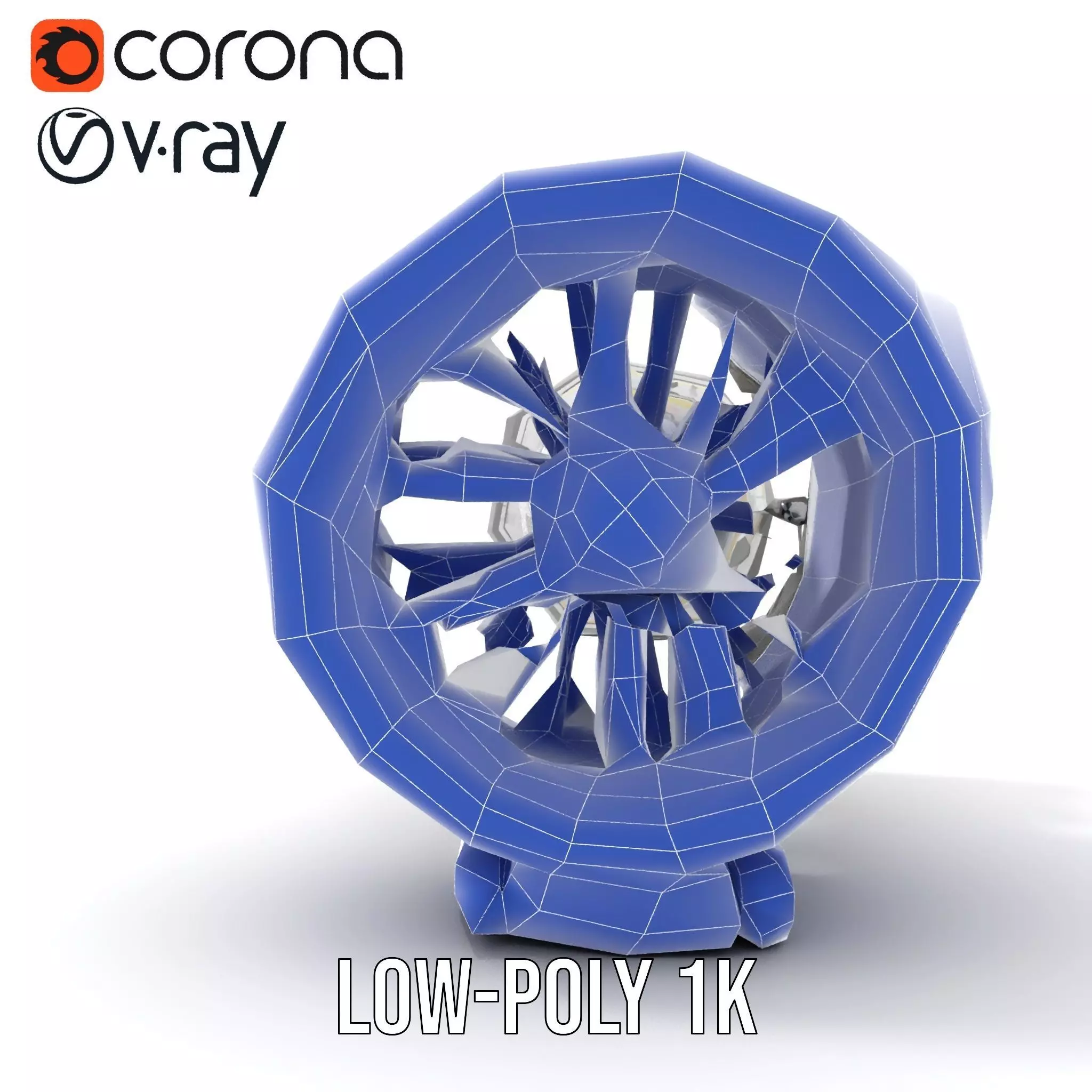 Futuristic Jet Engine Model Pack Low-poly 3D model_31