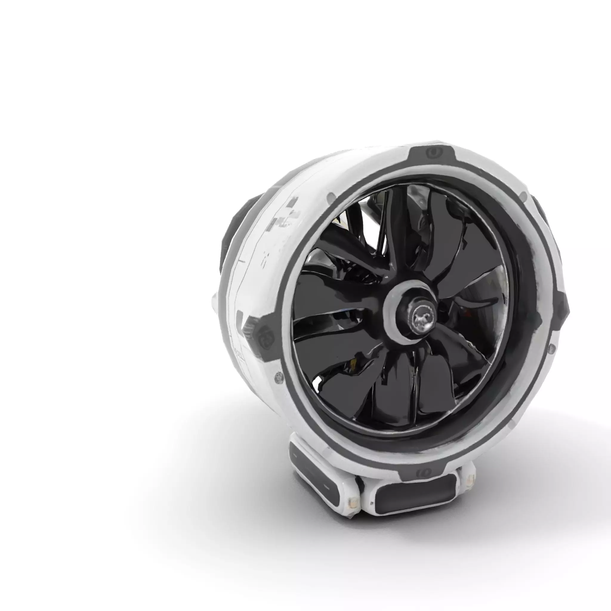 Futuristic Jet Engine Model Pack Low-poly 3D model_12