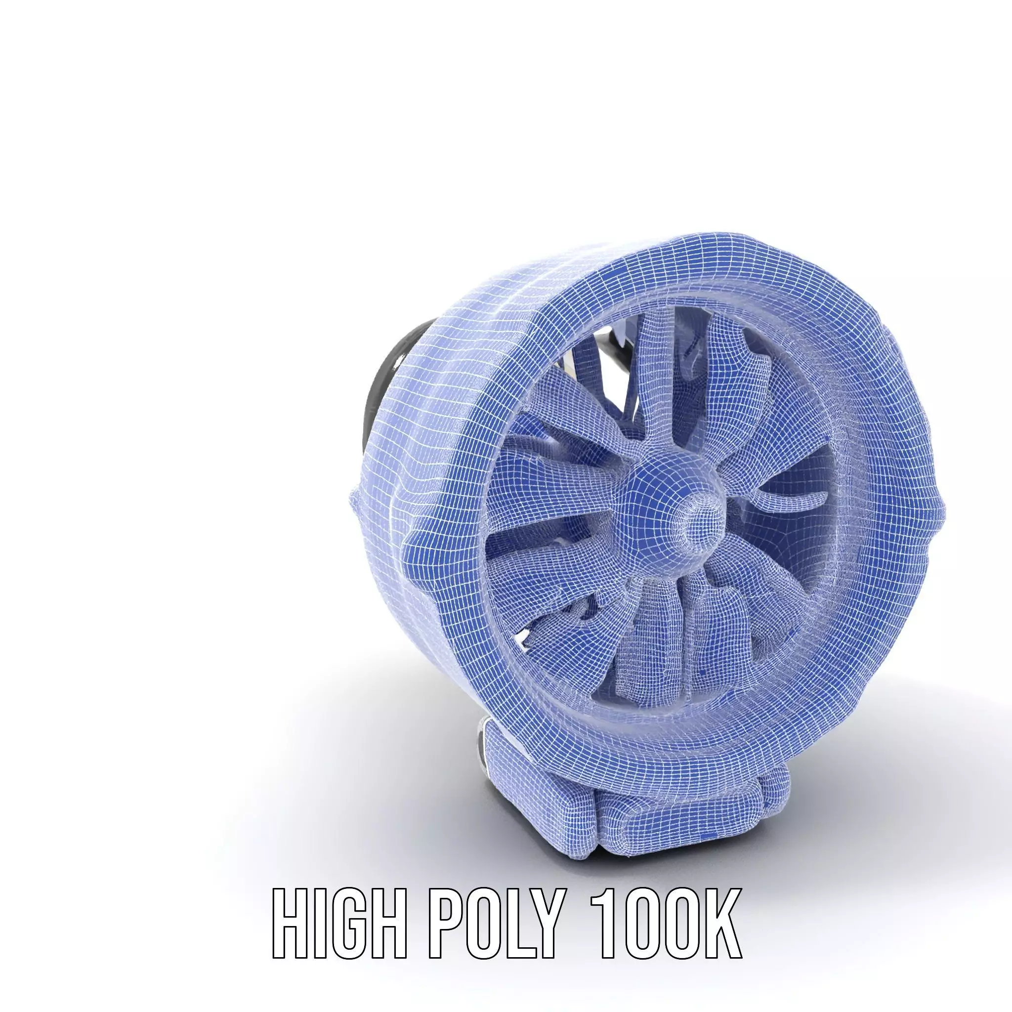 Futuristic Jet Engine Model Pack Low-poly 3D model_5