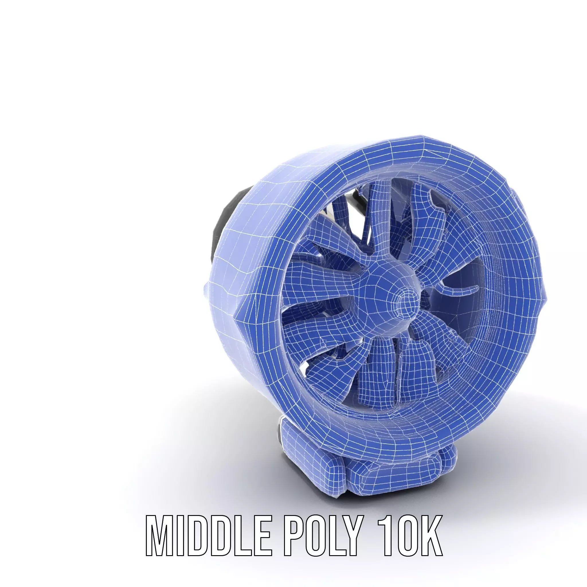 Futuristic Jet Engine Model Pack Low-poly 3D model_21