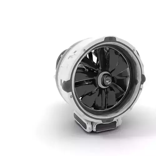 Futuristic Jet Engine Model Pack Low-poly 3D model