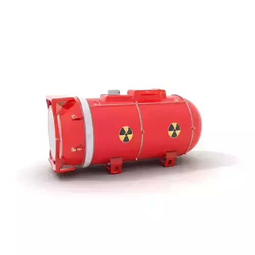 Nuclear Missile Model Pack with HighDetail Red Exterior Low-poly 3D model