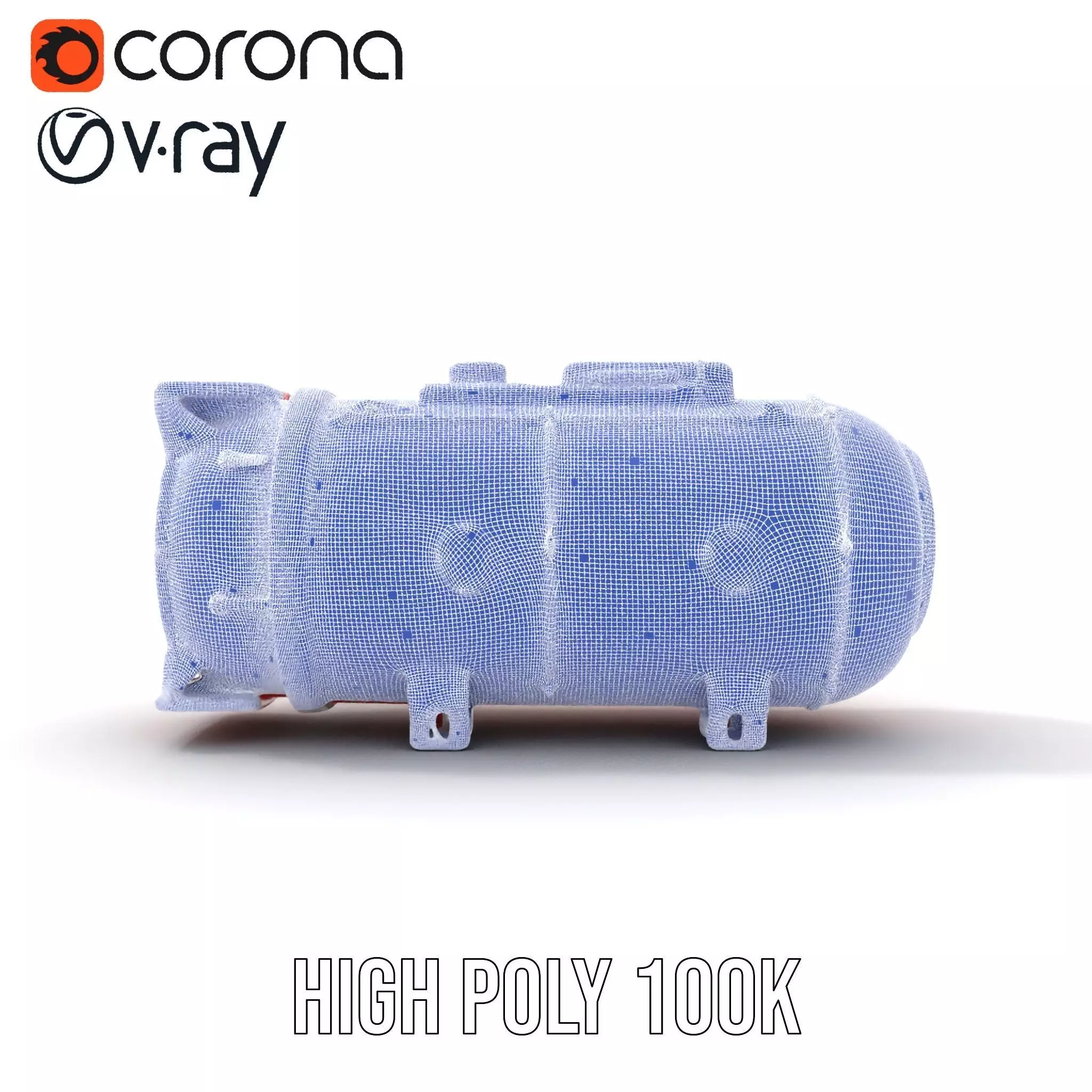 Nuclear Missile Model Pack with HighDetail Red Exterior Low-poly 3D model_33