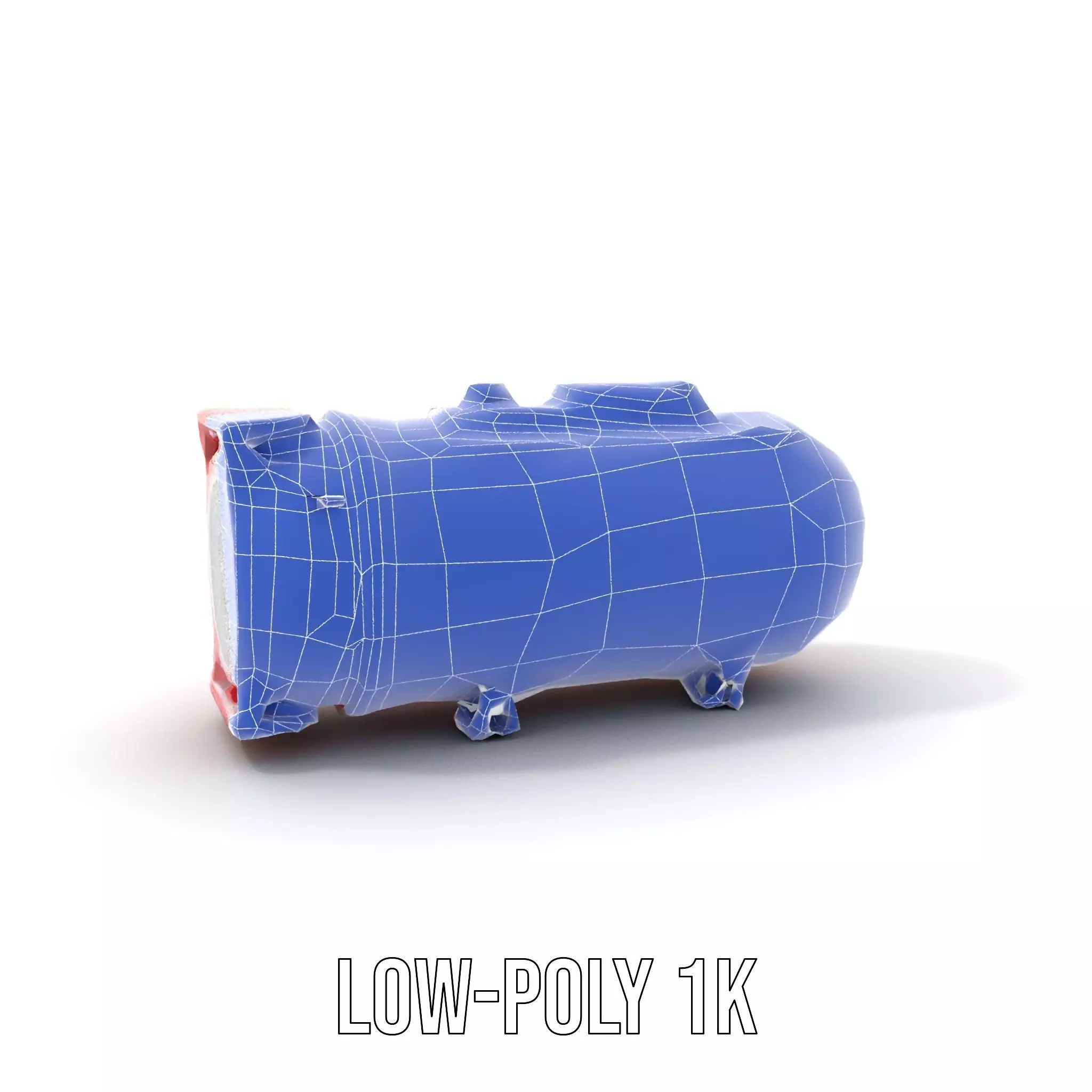 Nuclear Missile Model Pack with HighDetail Red Exterior Low-poly 3D model_12