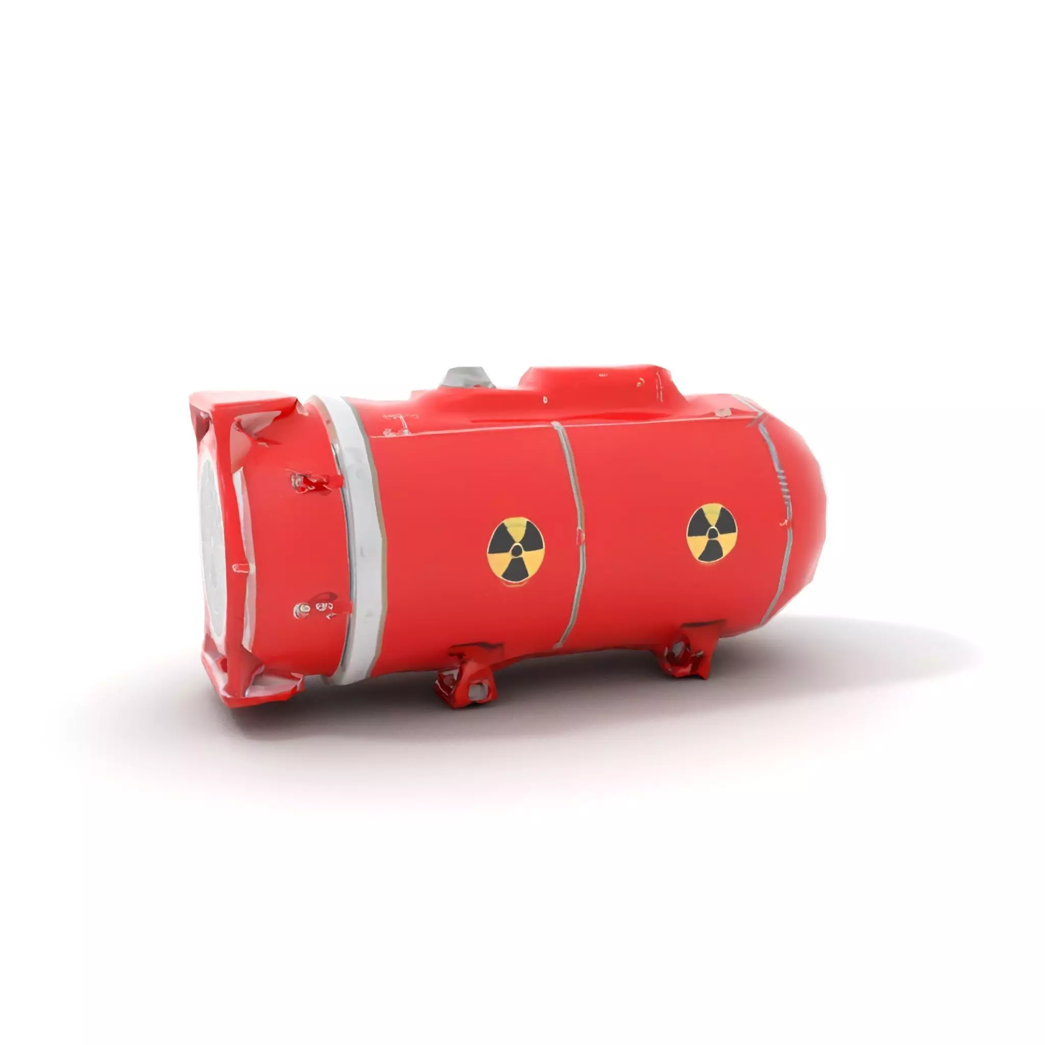 Nuclear Missile Model Pack with HighDetail Red Exterior Low-poly 3D model_18
