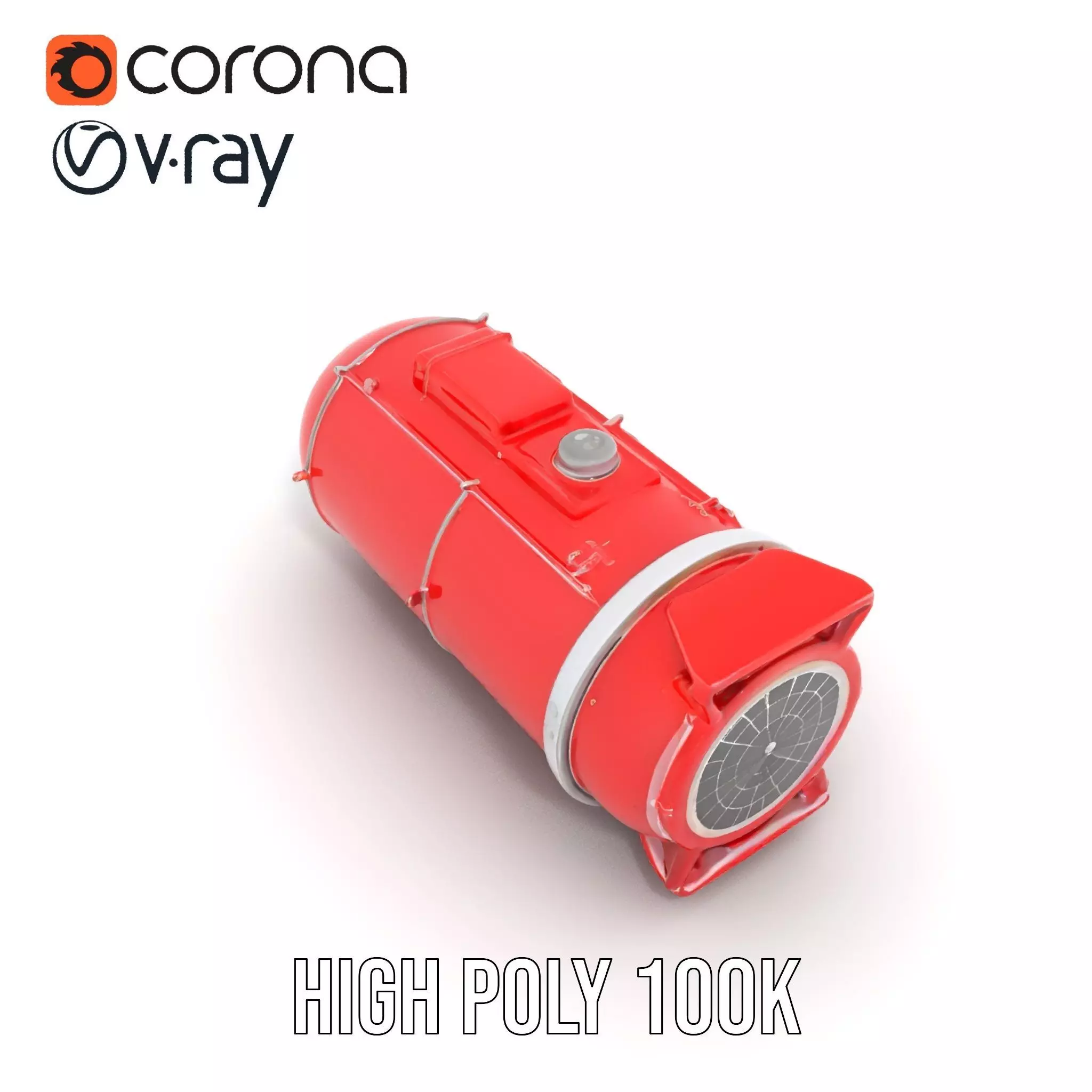 Nuclear Missile Model Pack with HighDetail Red Exterior Low-poly 3D model_21