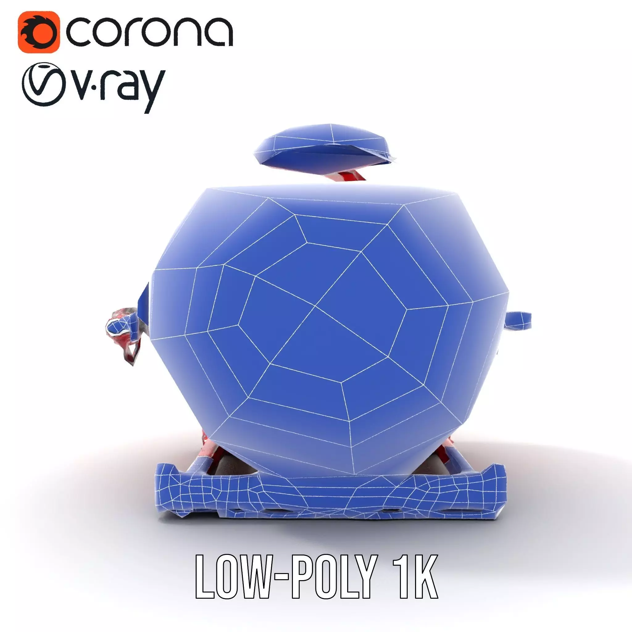 Industrial Pressure Vessel Model Pack Low-poly 3D model_31