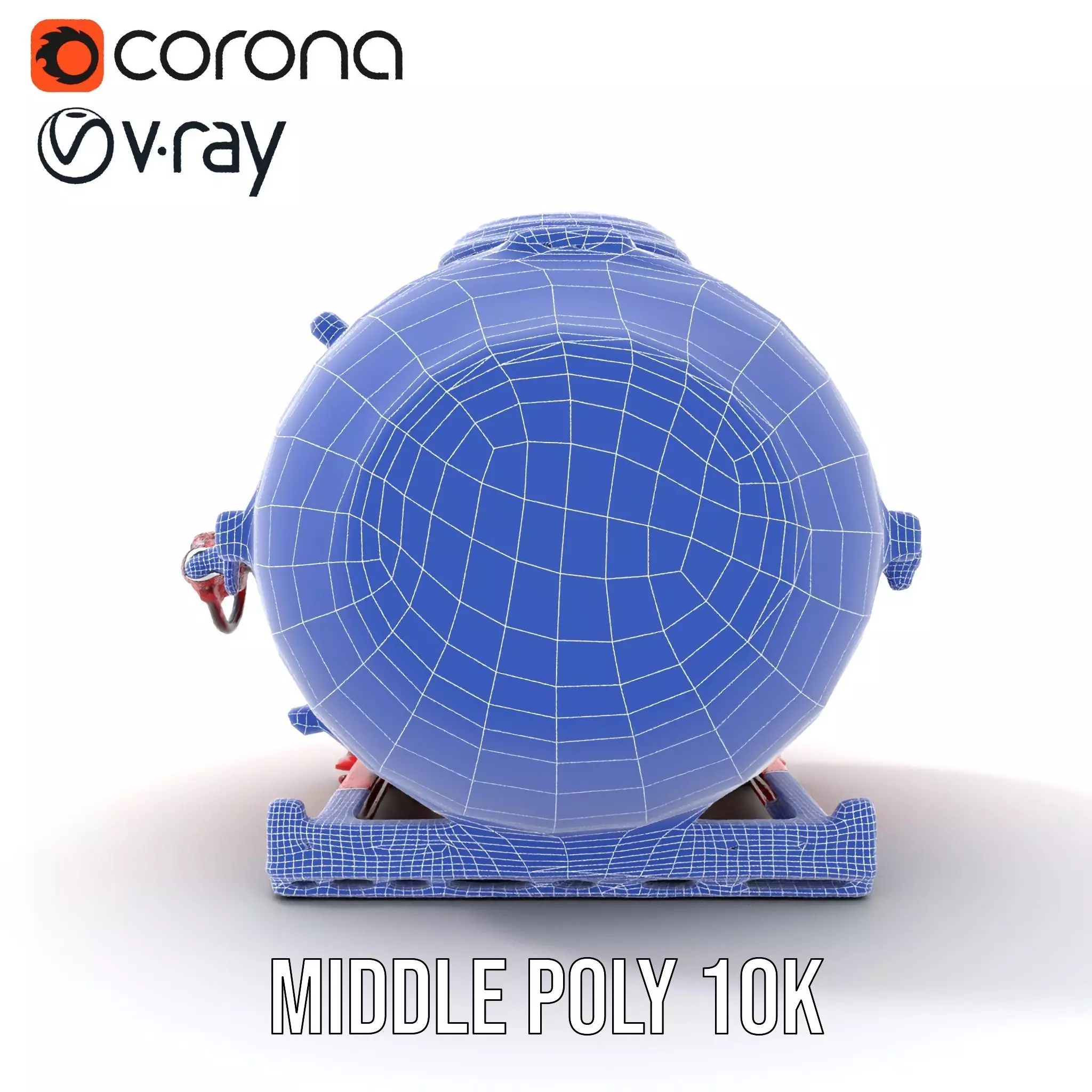 Industrial Pressure Vessel Model Pack Low-poly 3D model_28