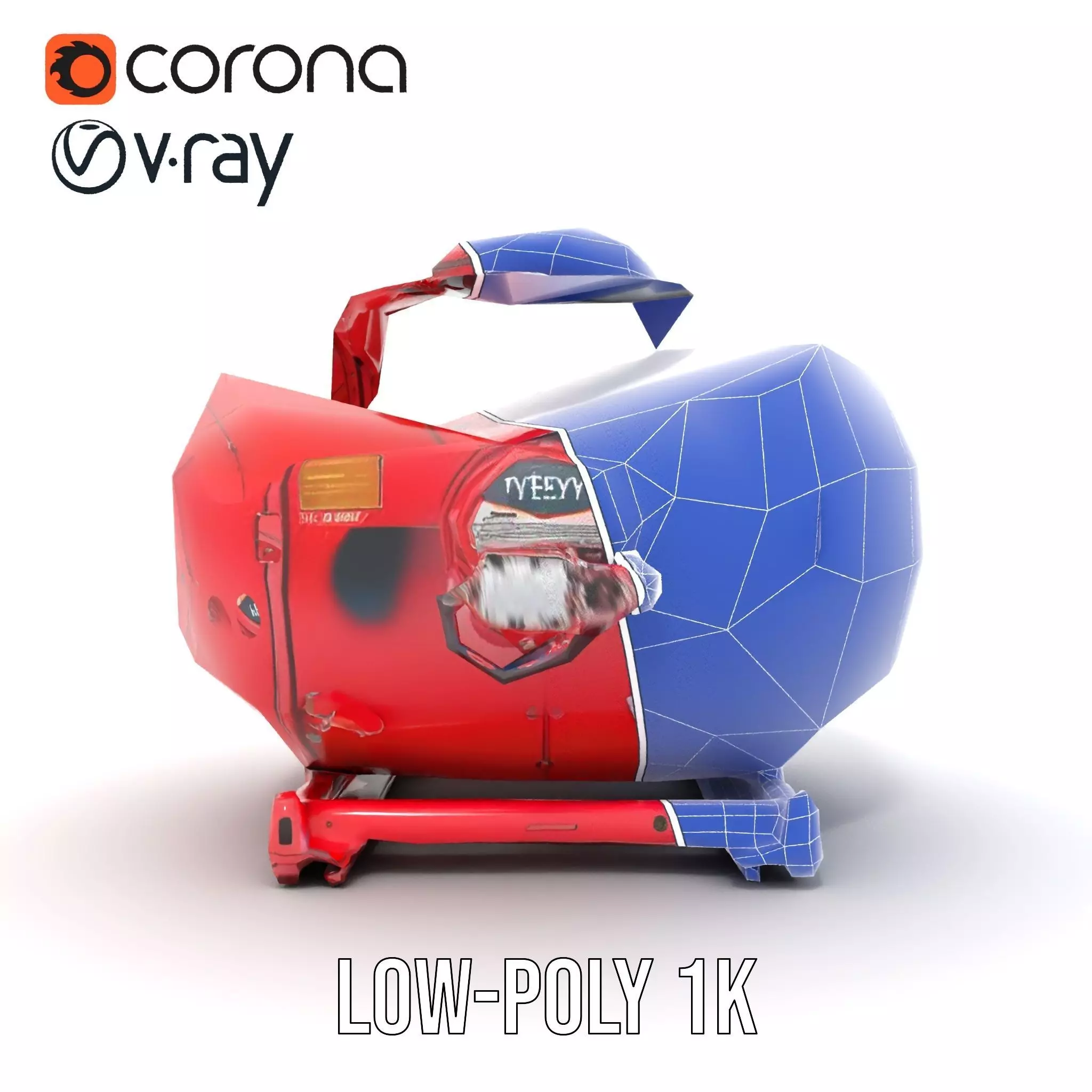 Industrial Pressure Vessel Model Pack Low-poly 3D model_29