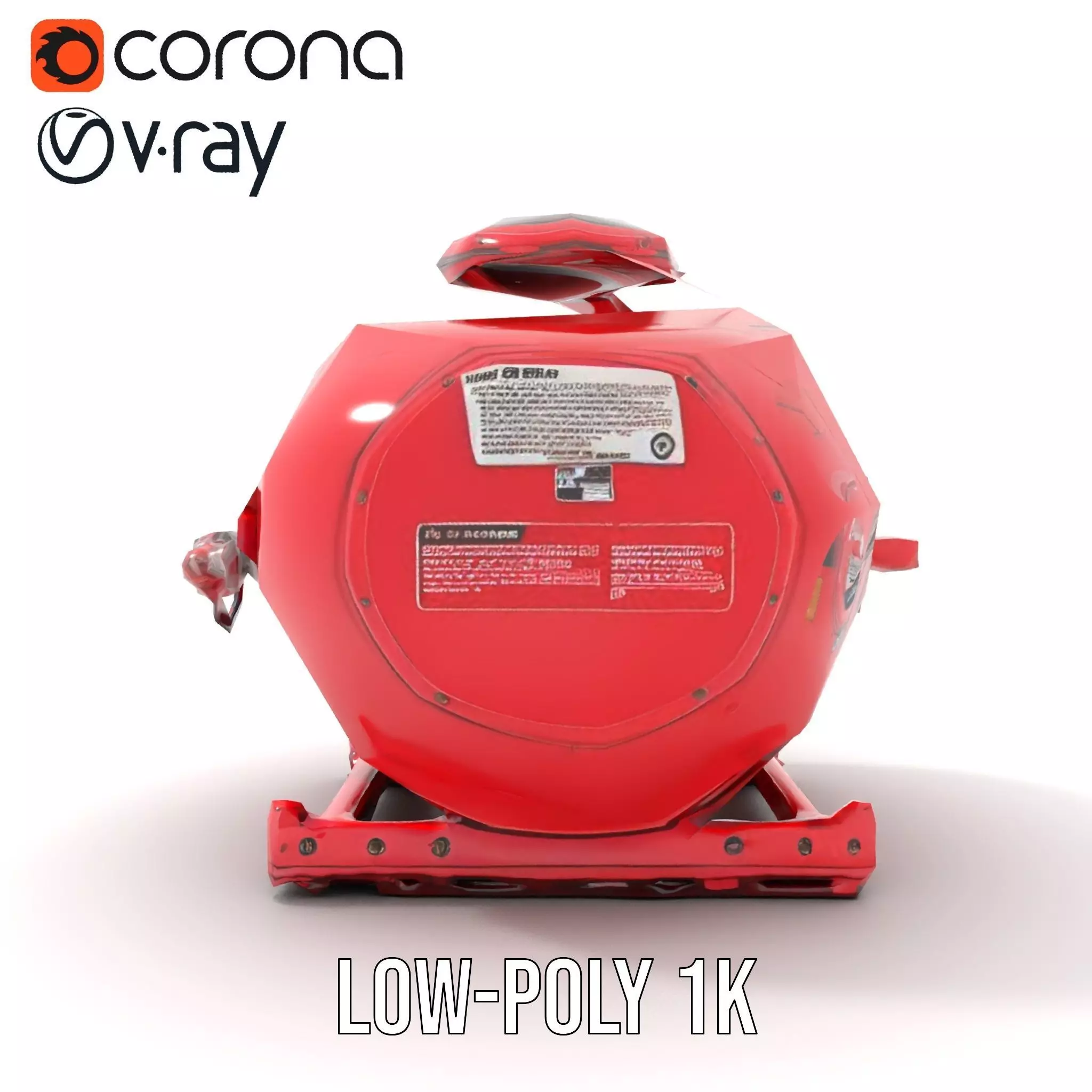 Industrial Pressure Vessel Model Pack Low-poly 3D model_11