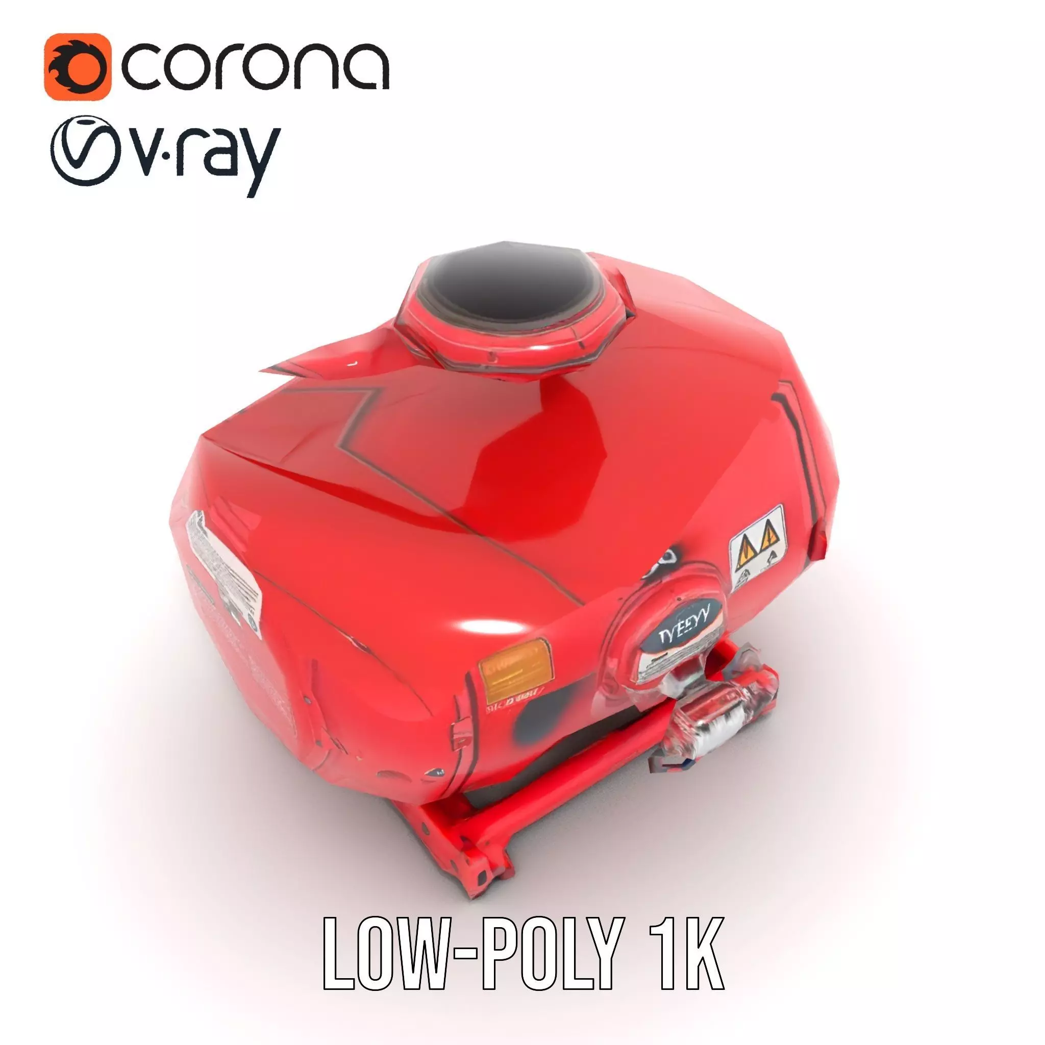 Industrial Pressure Vessel Model Pack Low-poly 3D model_17