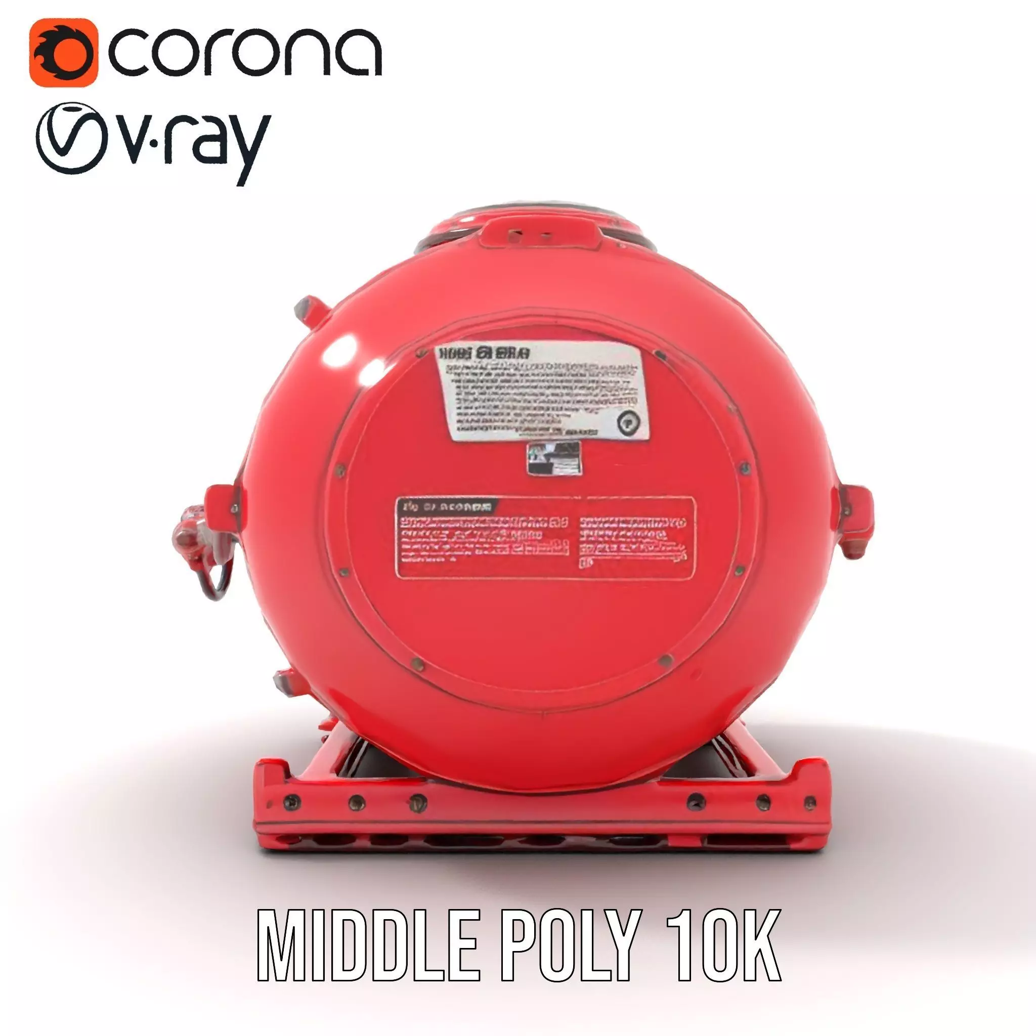 Industrial Pressure Vessel Model Pack Low-poly 3D model_13