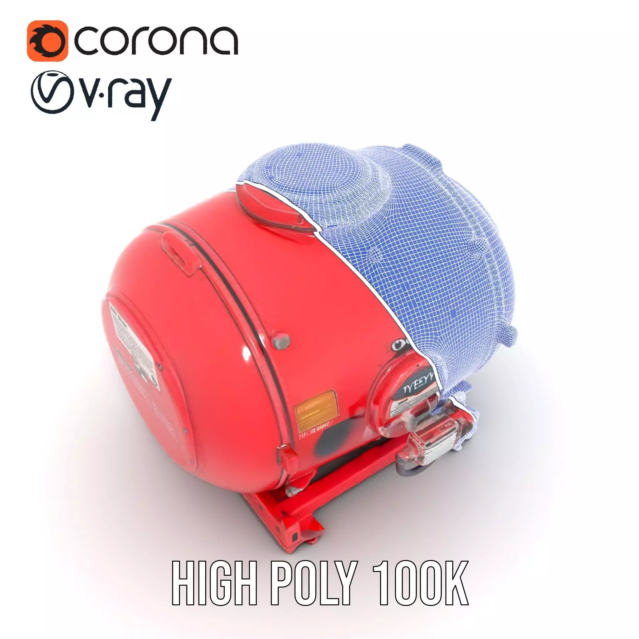 Industrial Pressure Vessel Model Pack Low-poly 3D model_35