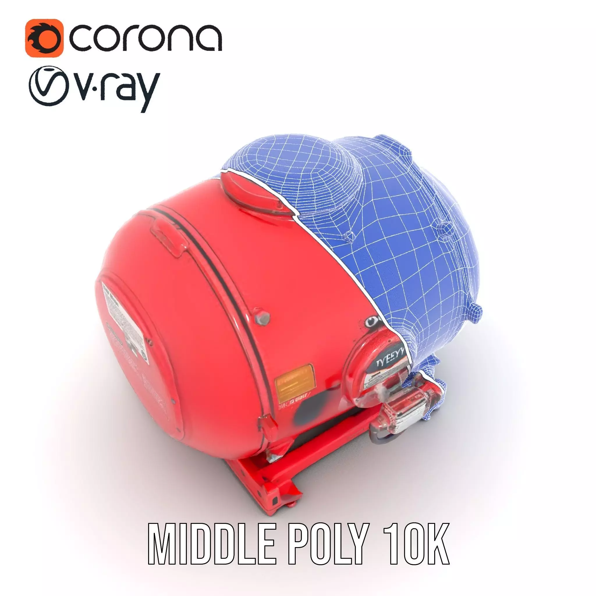 Industrial Pressure Vessel Model Pack Low-poly 3D model_19