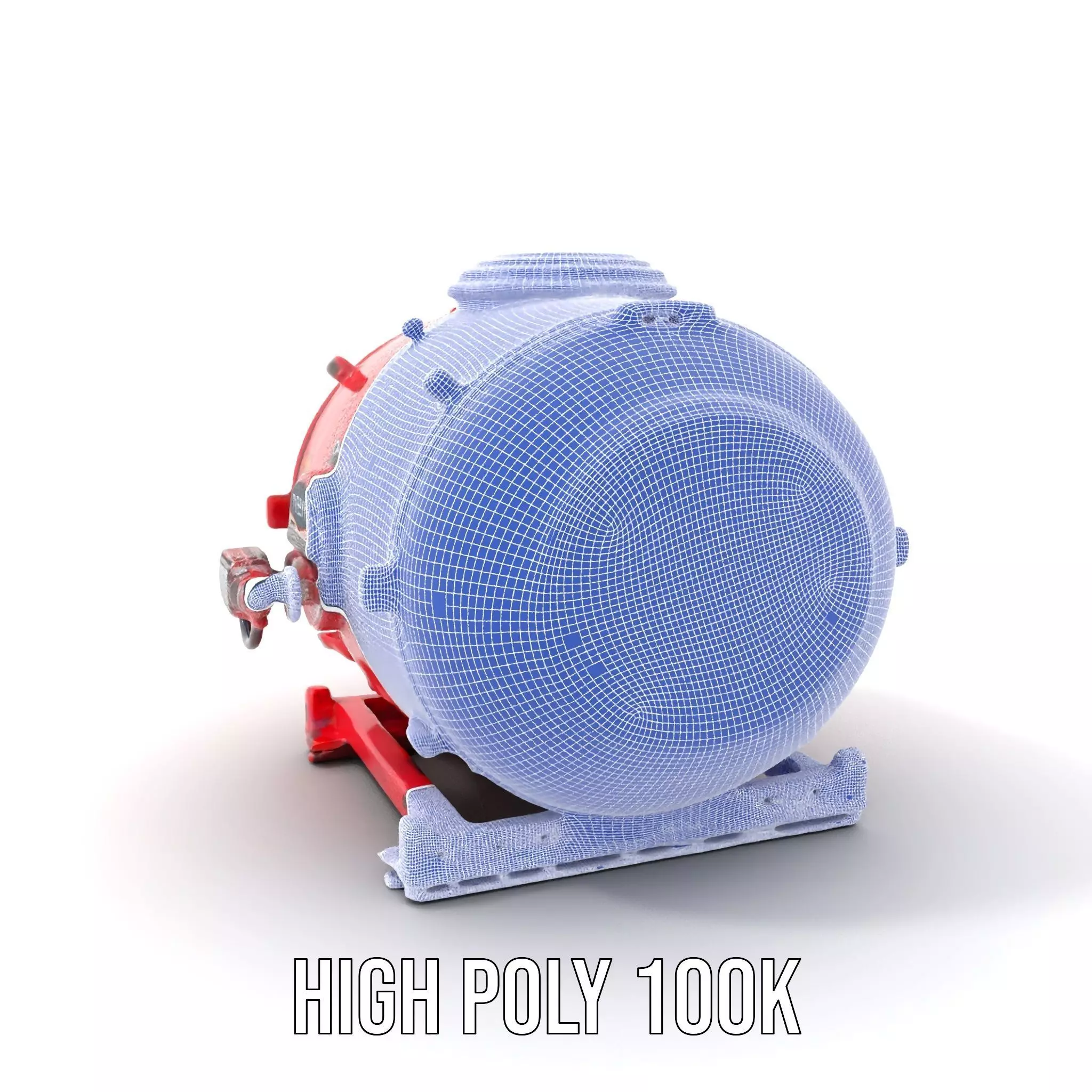 Industrial Pressure Vessel Model Pack Low-poly 3D model_5