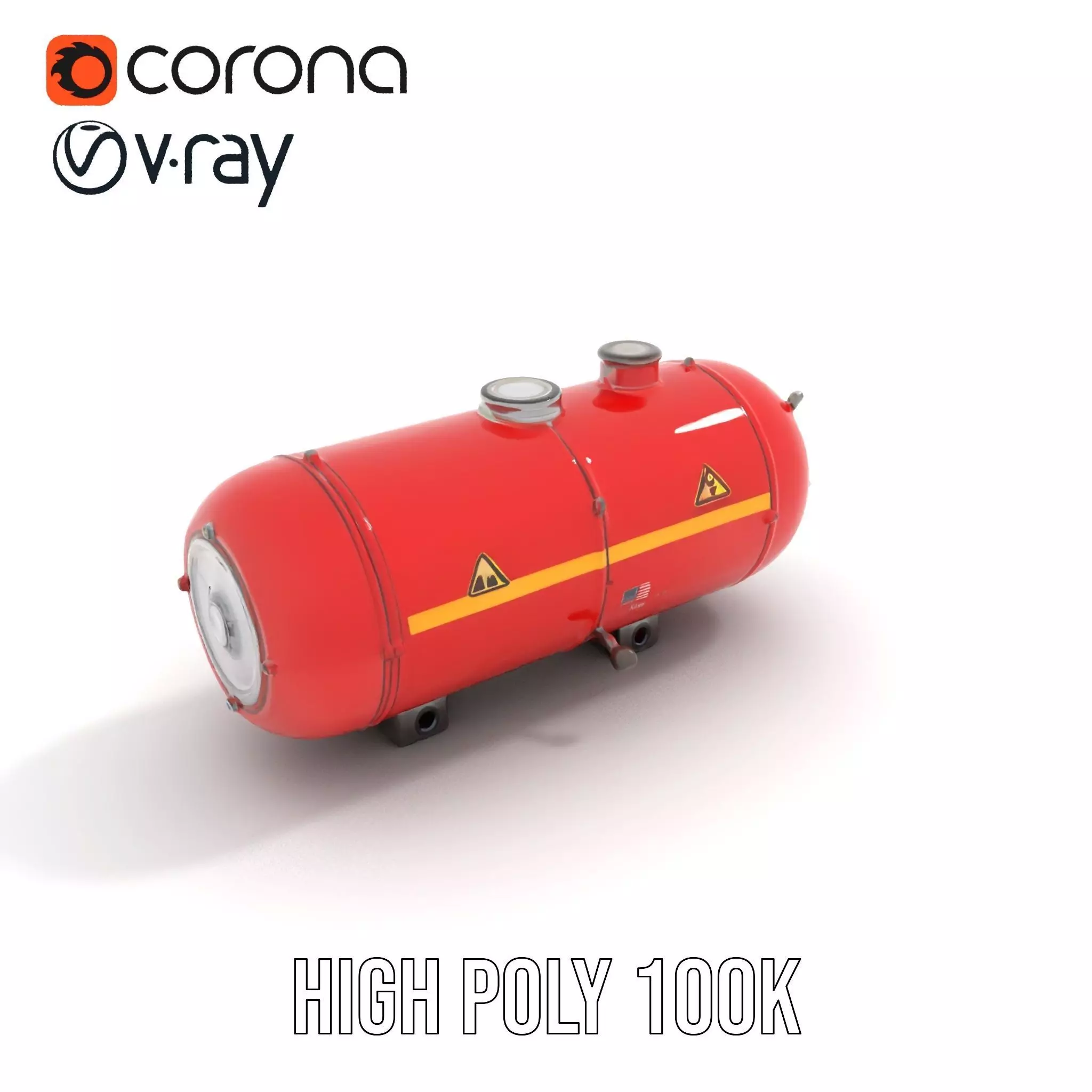 Industrial Hazardous Material Tank model pack Low-poly 3D model_28