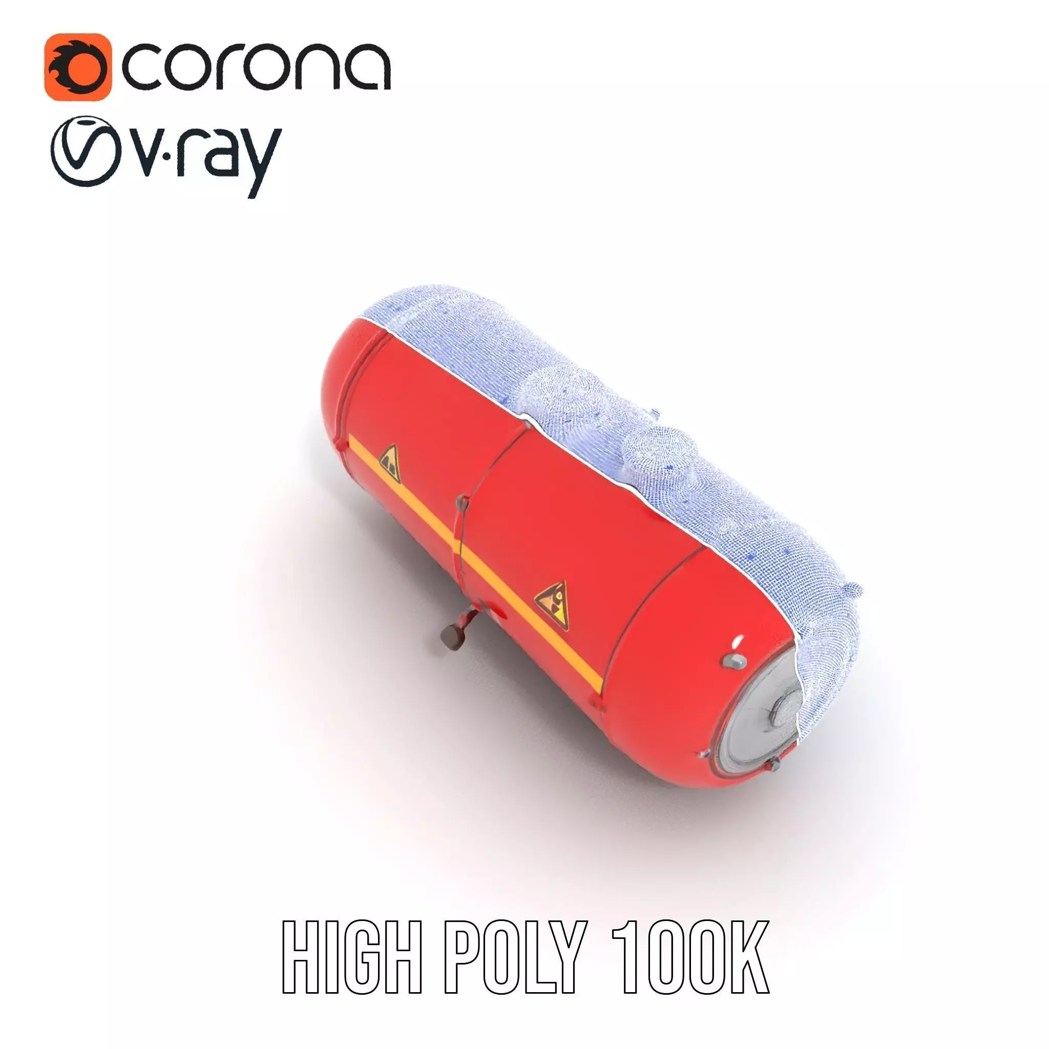 Industrial Hazardous Material Tank model pack Low-poly 3D model_32