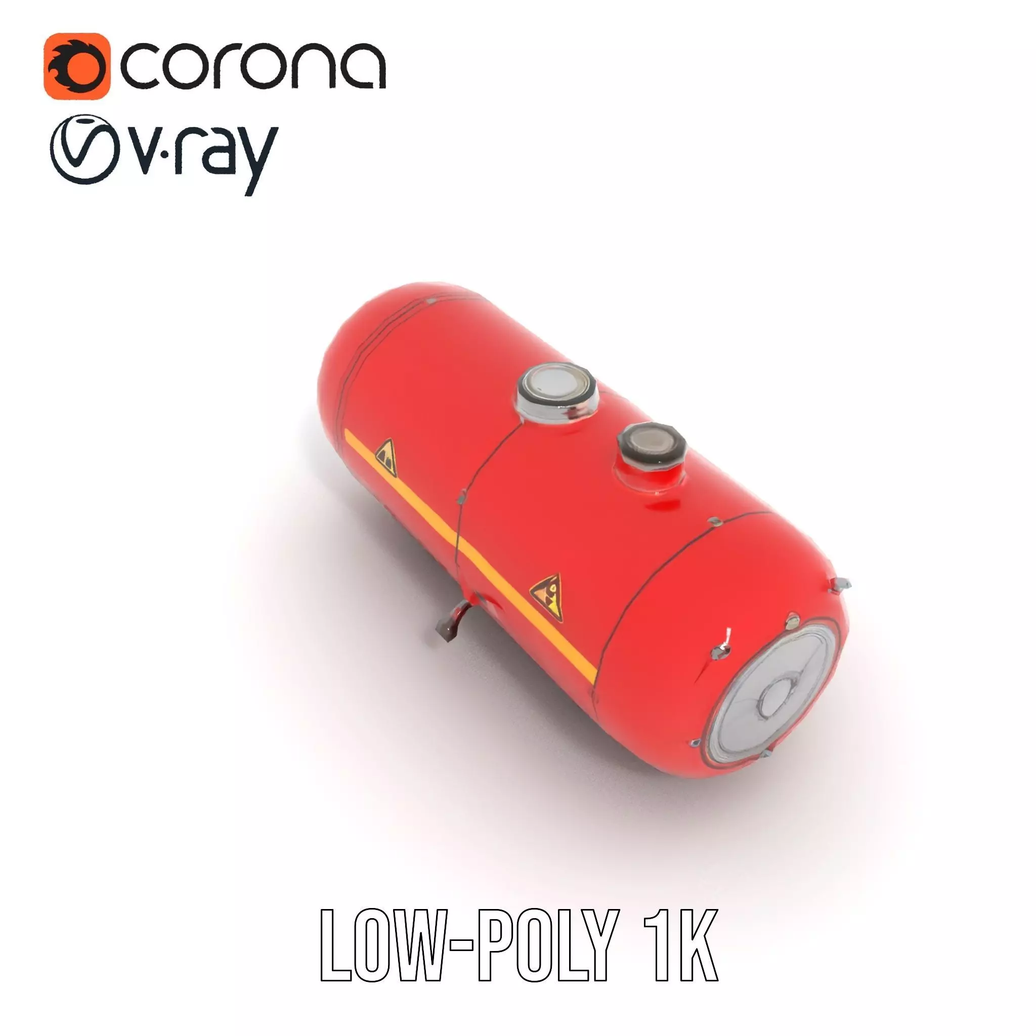 Industrial Hazardous Material Tank model pack Low-poly 3D model_7