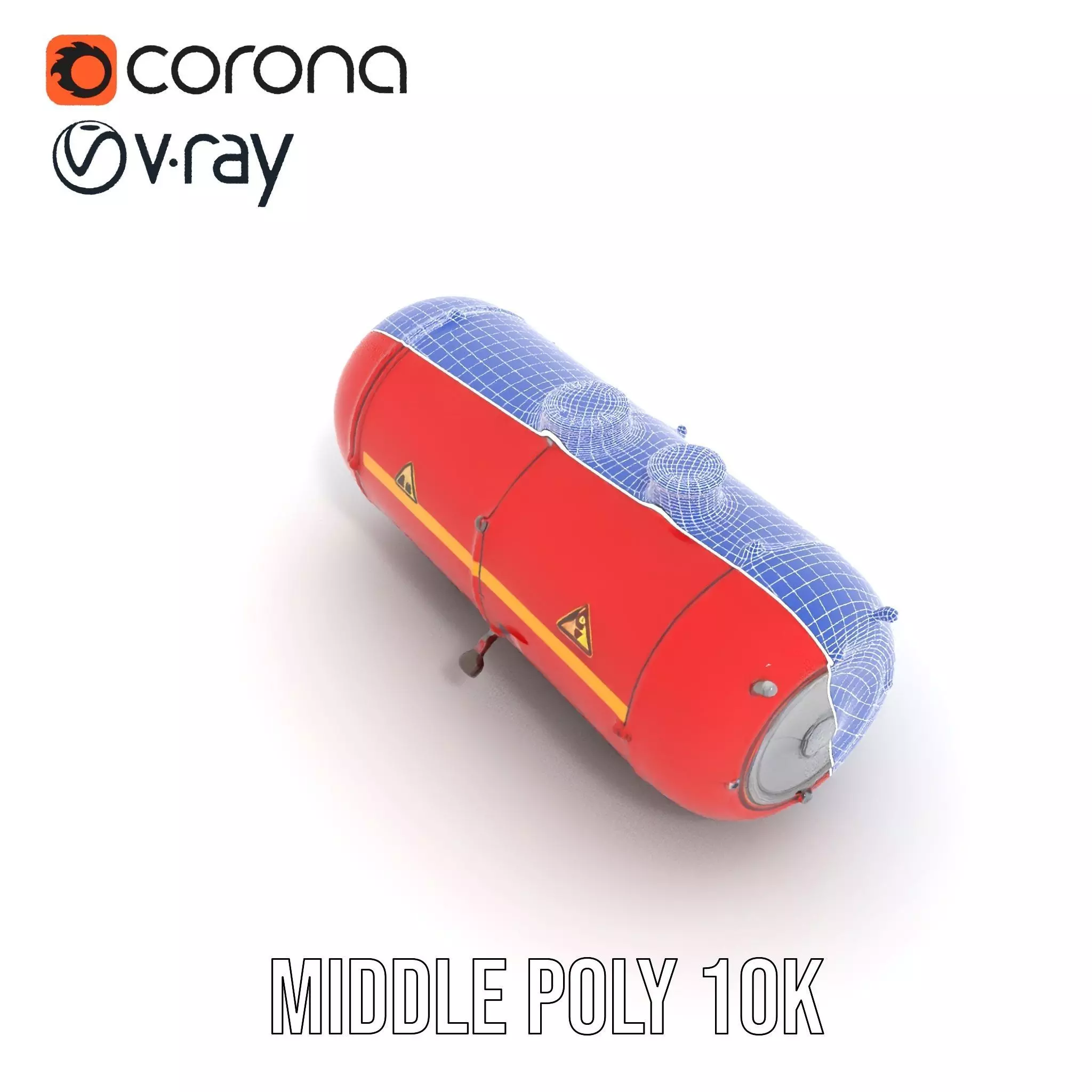 Industrial Hazardous Material Tank model pack Low-poly 3D model_26