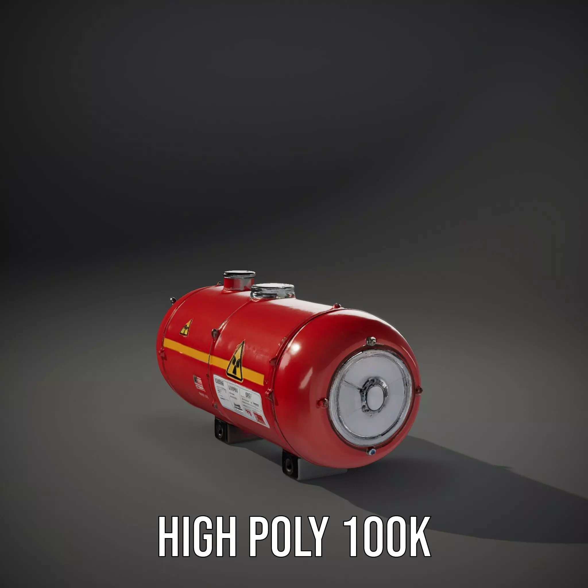 Industrial Hazardous Material Tank model pack Low-poly 3D model_10