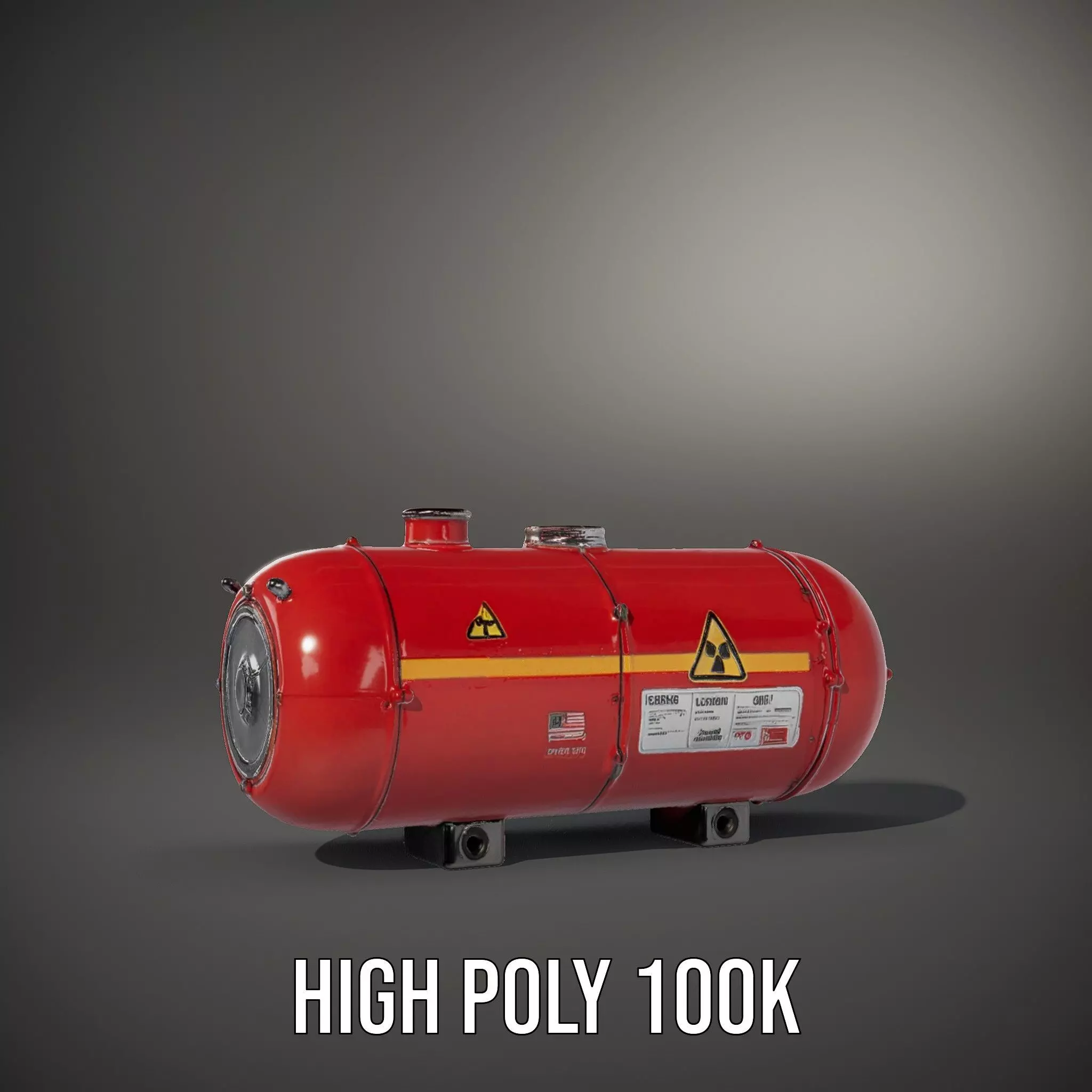Industrial Hazardous Material Tank model pack Low-poly 3D model_8