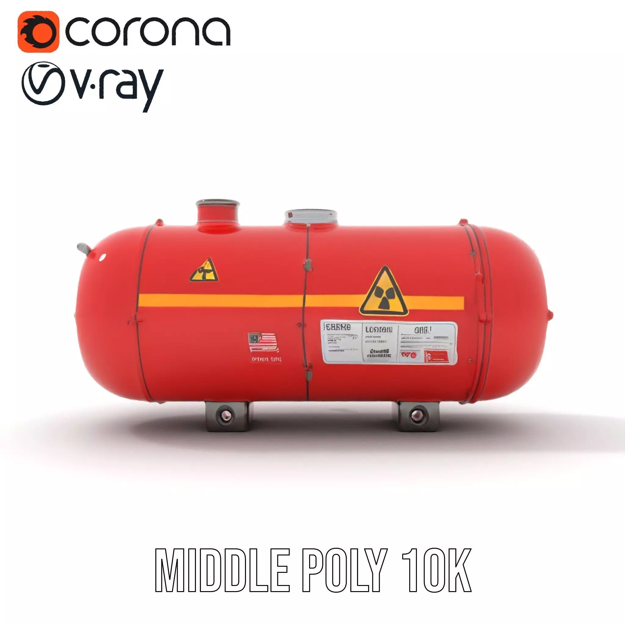 Industrial Hazardous Material Tank model pack Low-poly 3D model_11