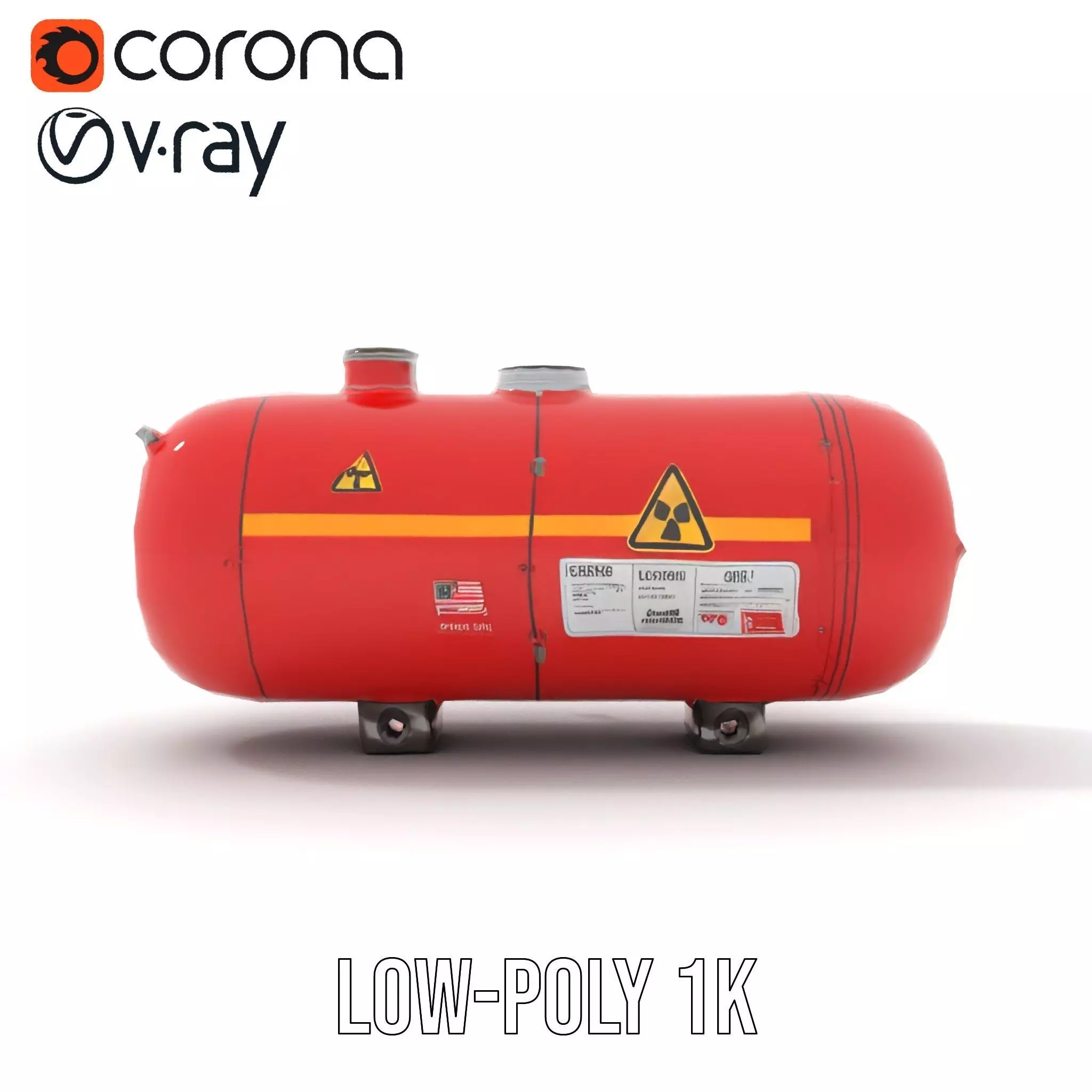 Industrial Hazardous Material Tank model pack Low-poly 3D model_27