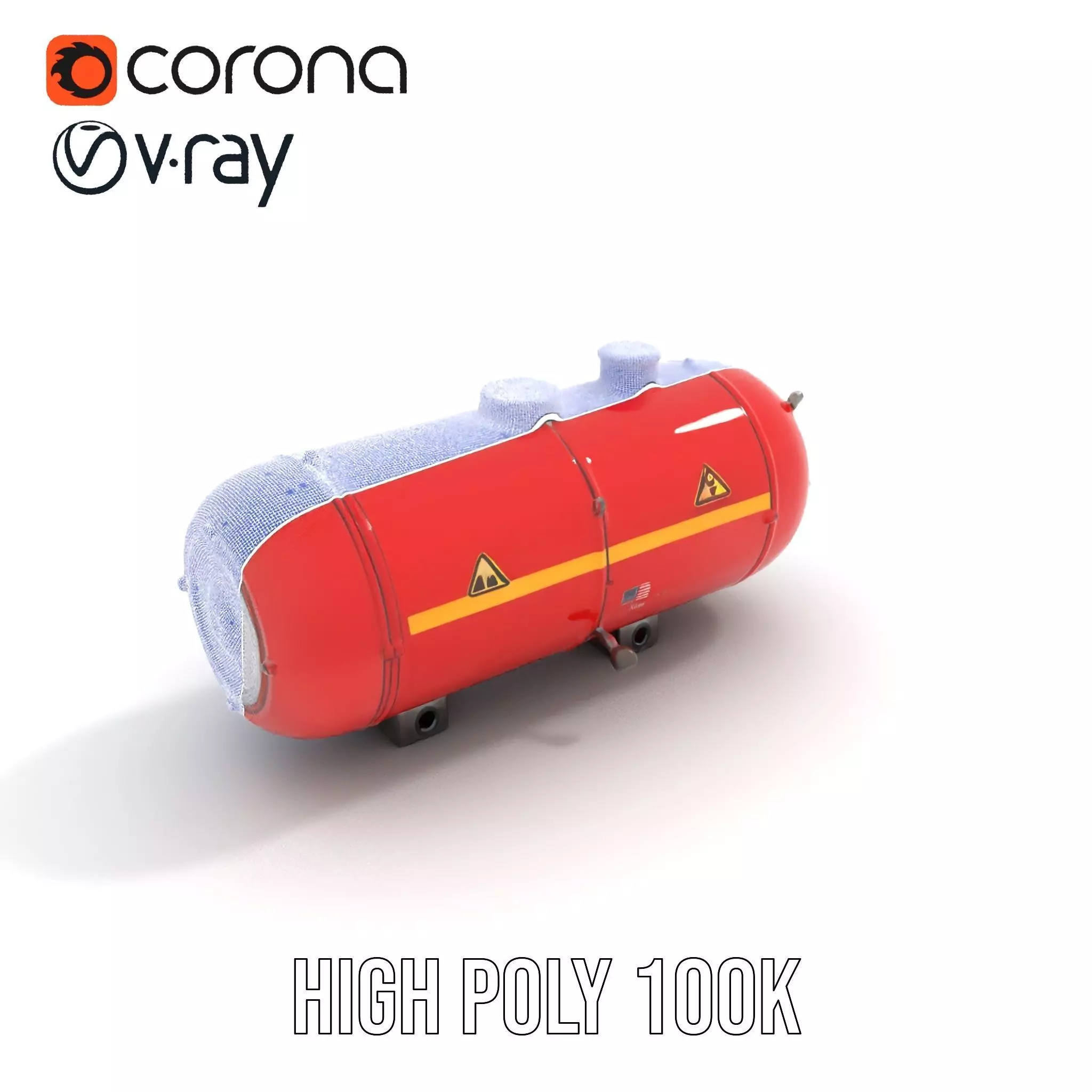 Industrial Hazardous Material Tank model pack Low-poly 3D model_18