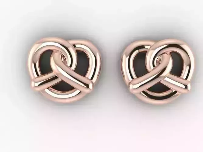 Earring cretzel cookie