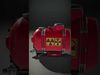 Red Industrial Tank Model Pack with Hazard Symbols Low-poly 3D model_2