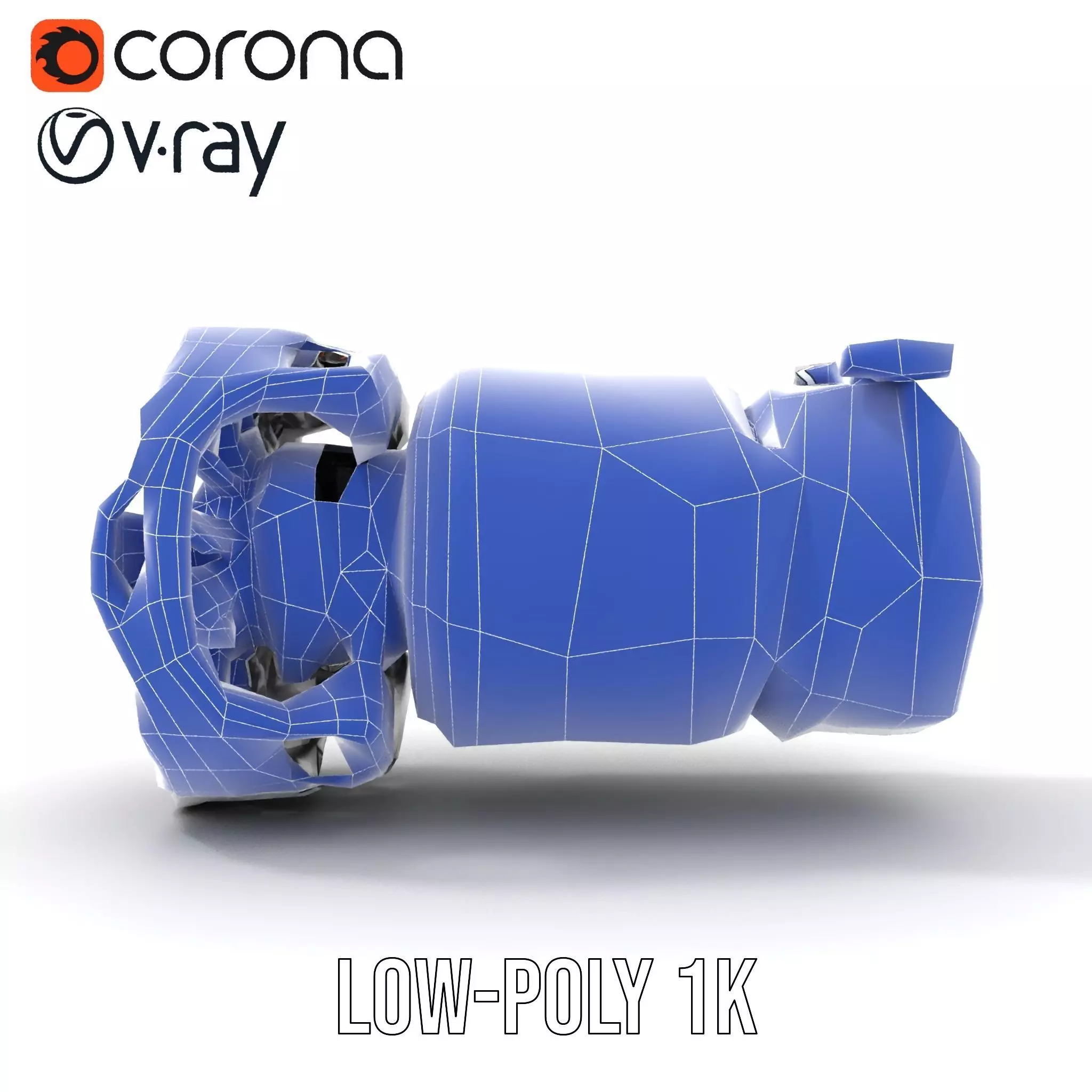 Futuristic Jet Engine Model Pack Low-poly 3D model_25