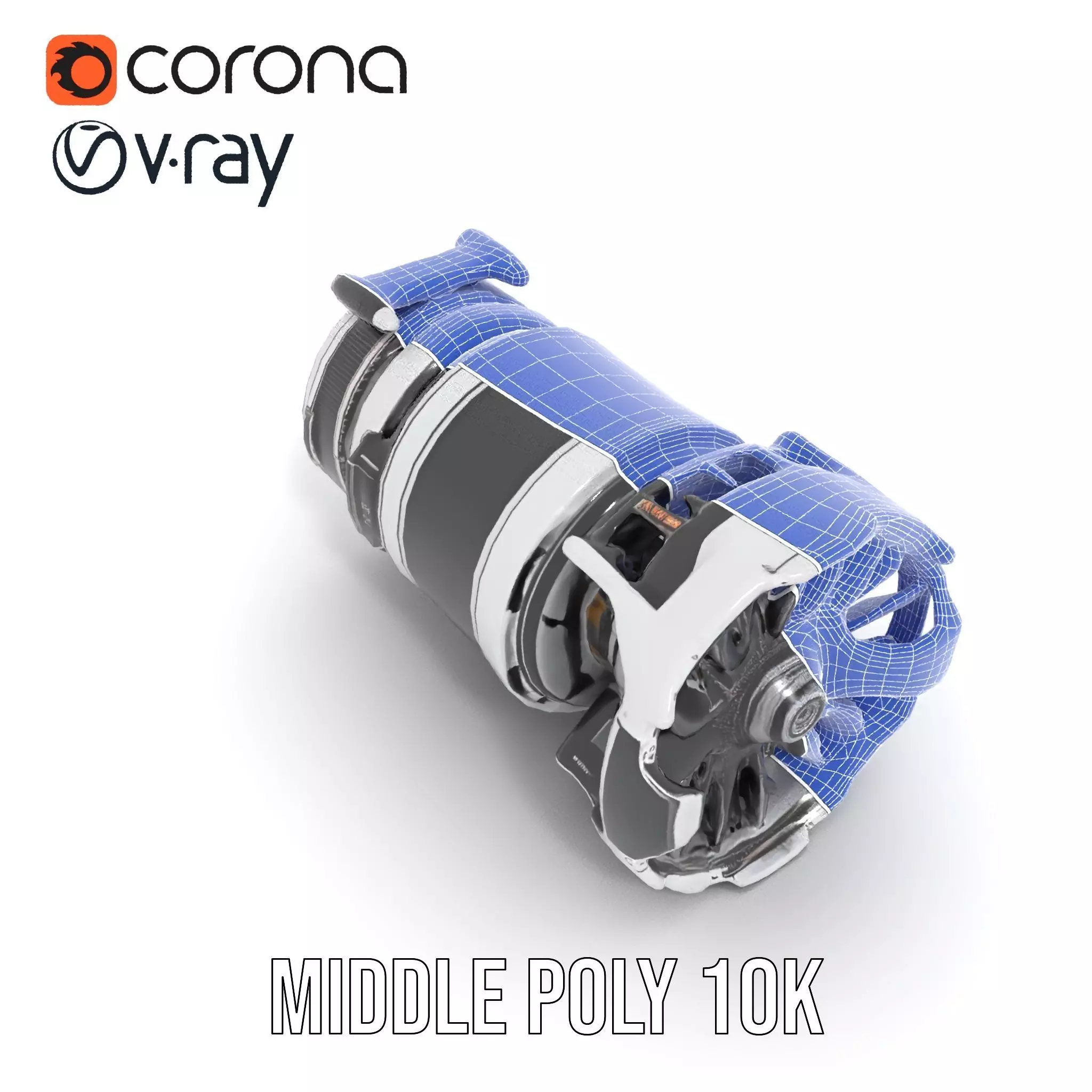 Futuristic Jet Engine Model Pack Low-poly 3D model_30